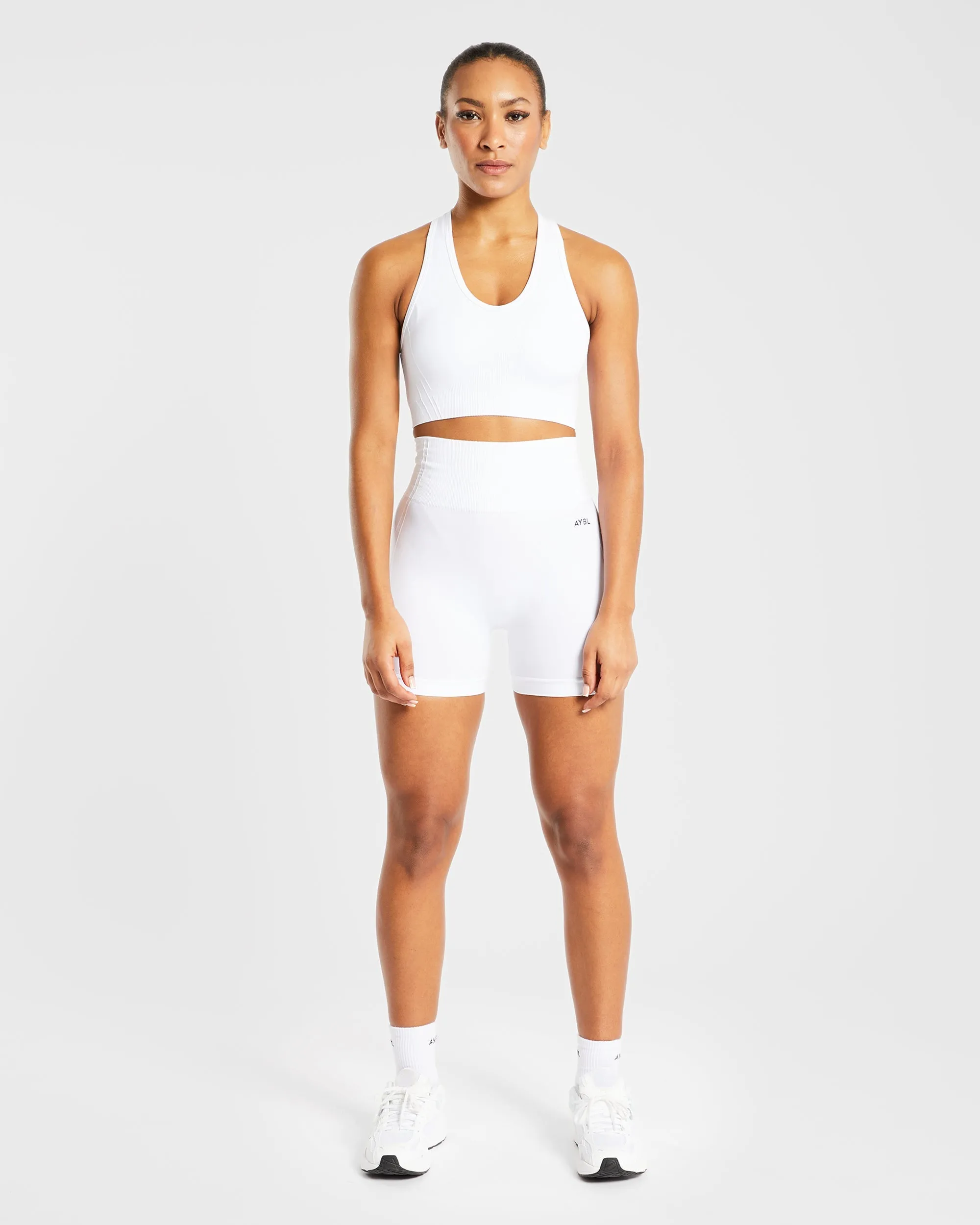 Balance V2 Seamless Sports Bra - White sold by AYBL product image thumbnail 3