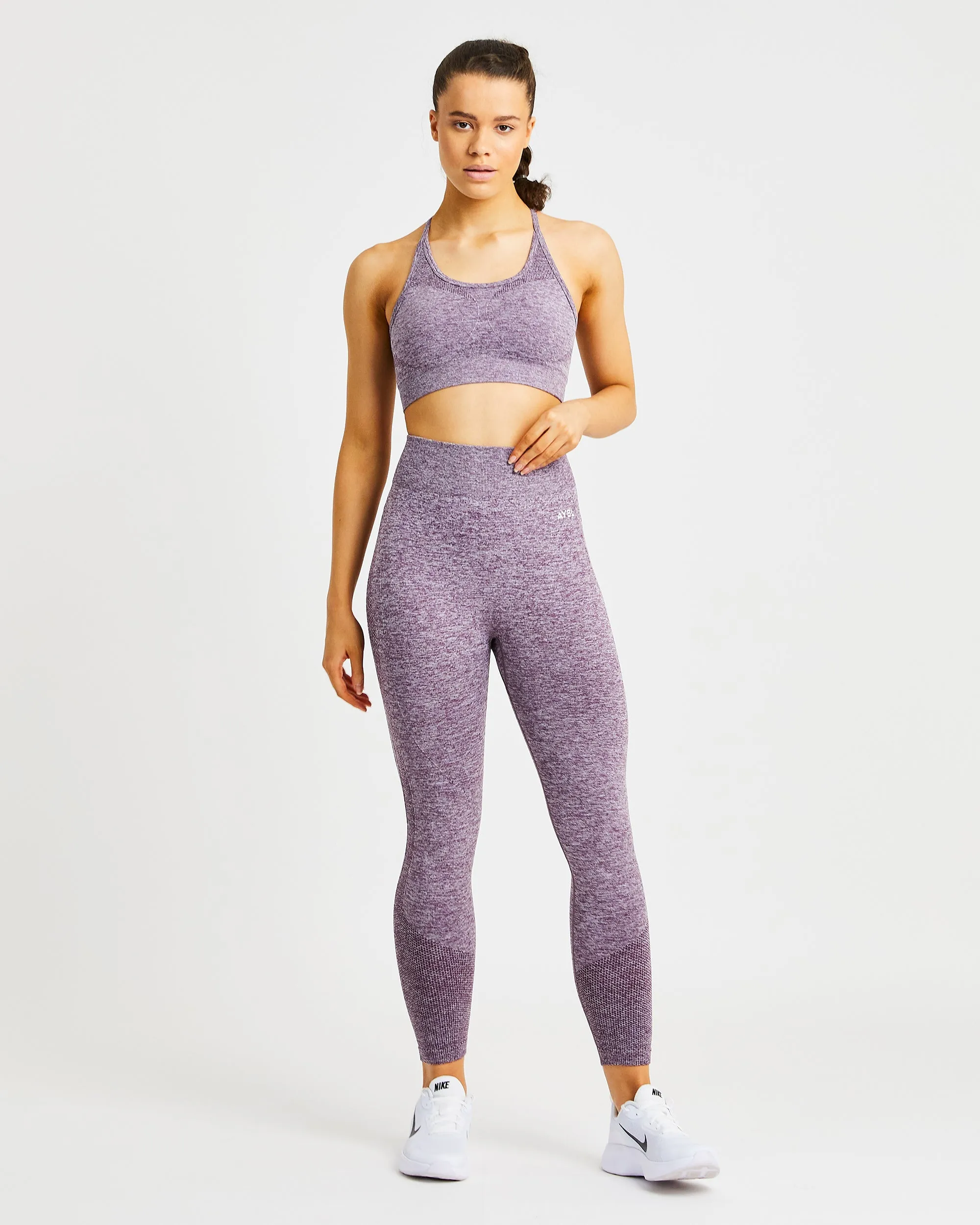 Motion Seamless Sports Bra - Purple sold by AYBL product image thumbnail 3