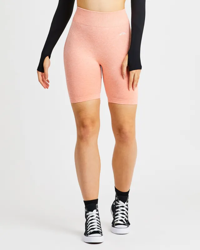 Motion Seamless Cycling Shorts - Peach Marl sold by AYBL