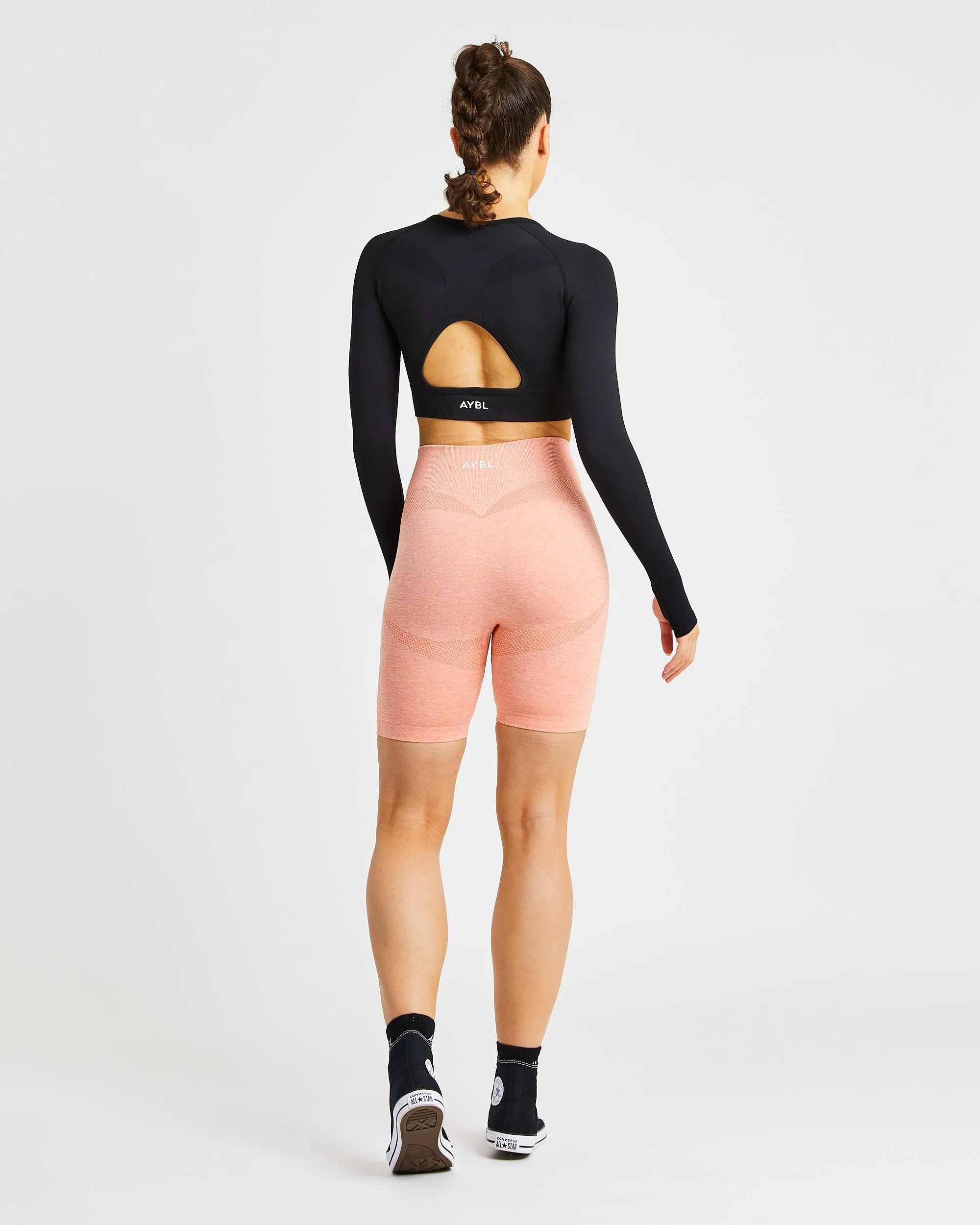 Motion Seamless Cycling Shorts - Peach Marl sold by AYBL product image thumbnail 4