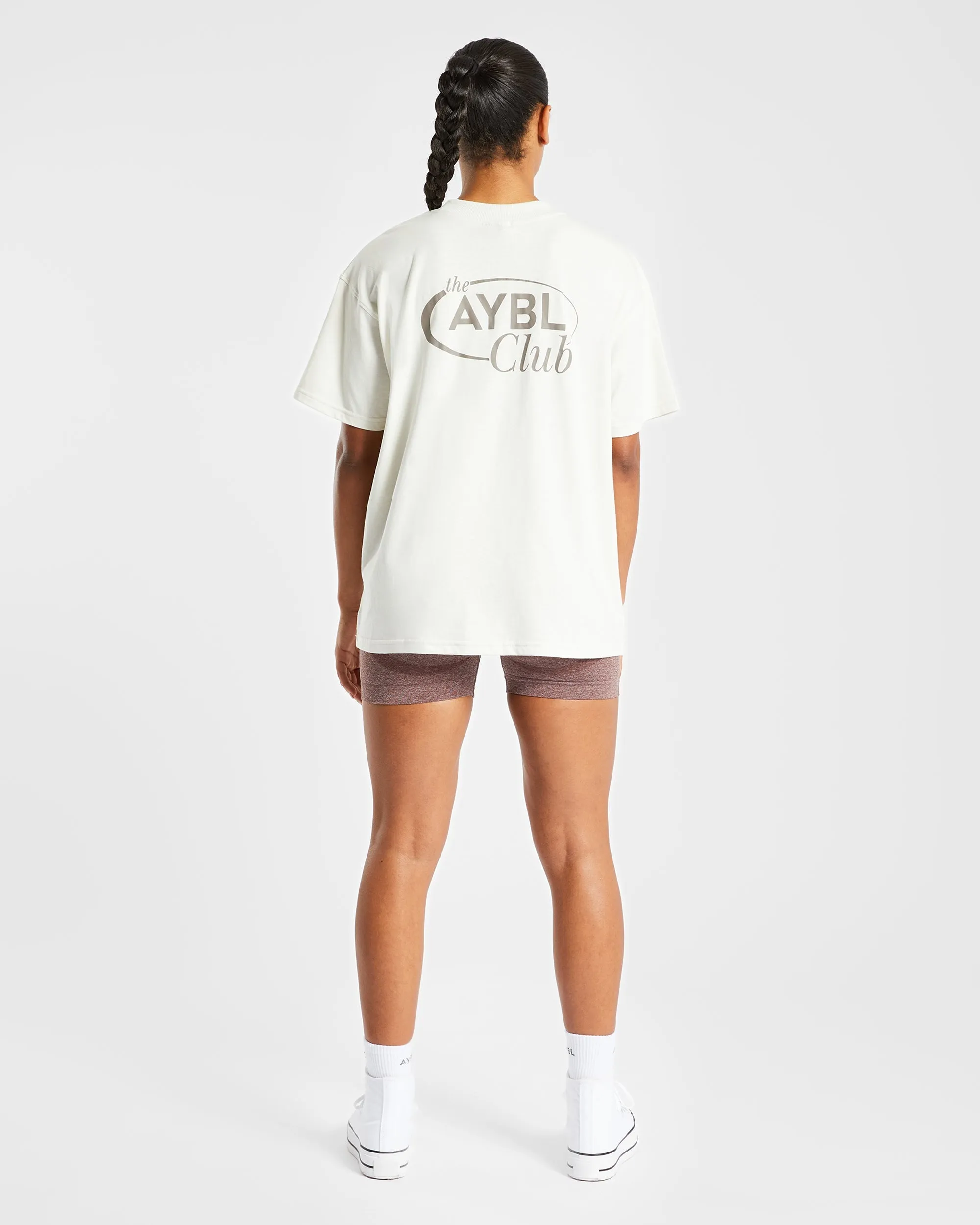AYBL Club Oversized T Shirt - Off White sold by AYBL product image thumbnail 4