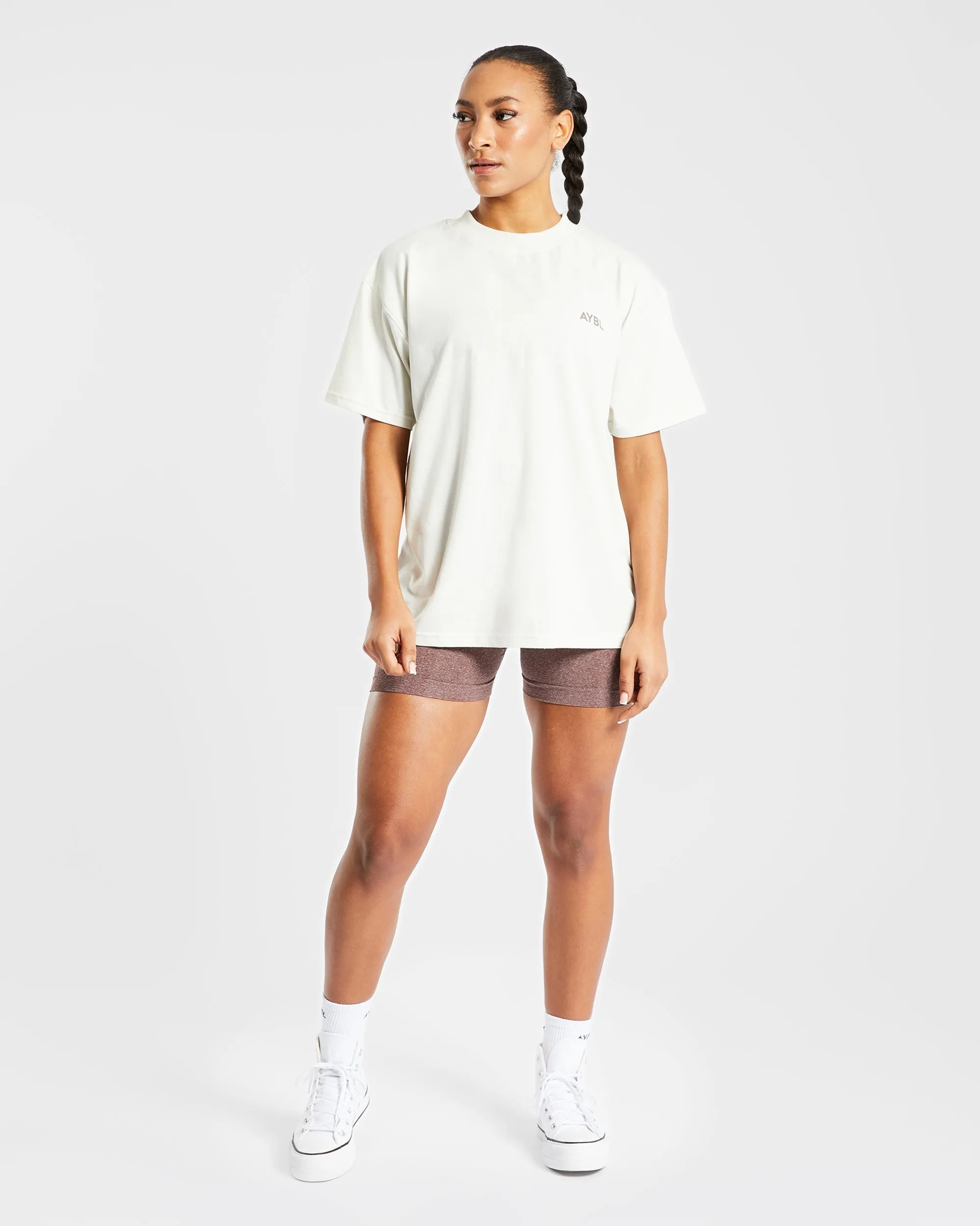 AYBL Club Oversized T Shirt - Off White sold by AYBL product image thumbnail 3