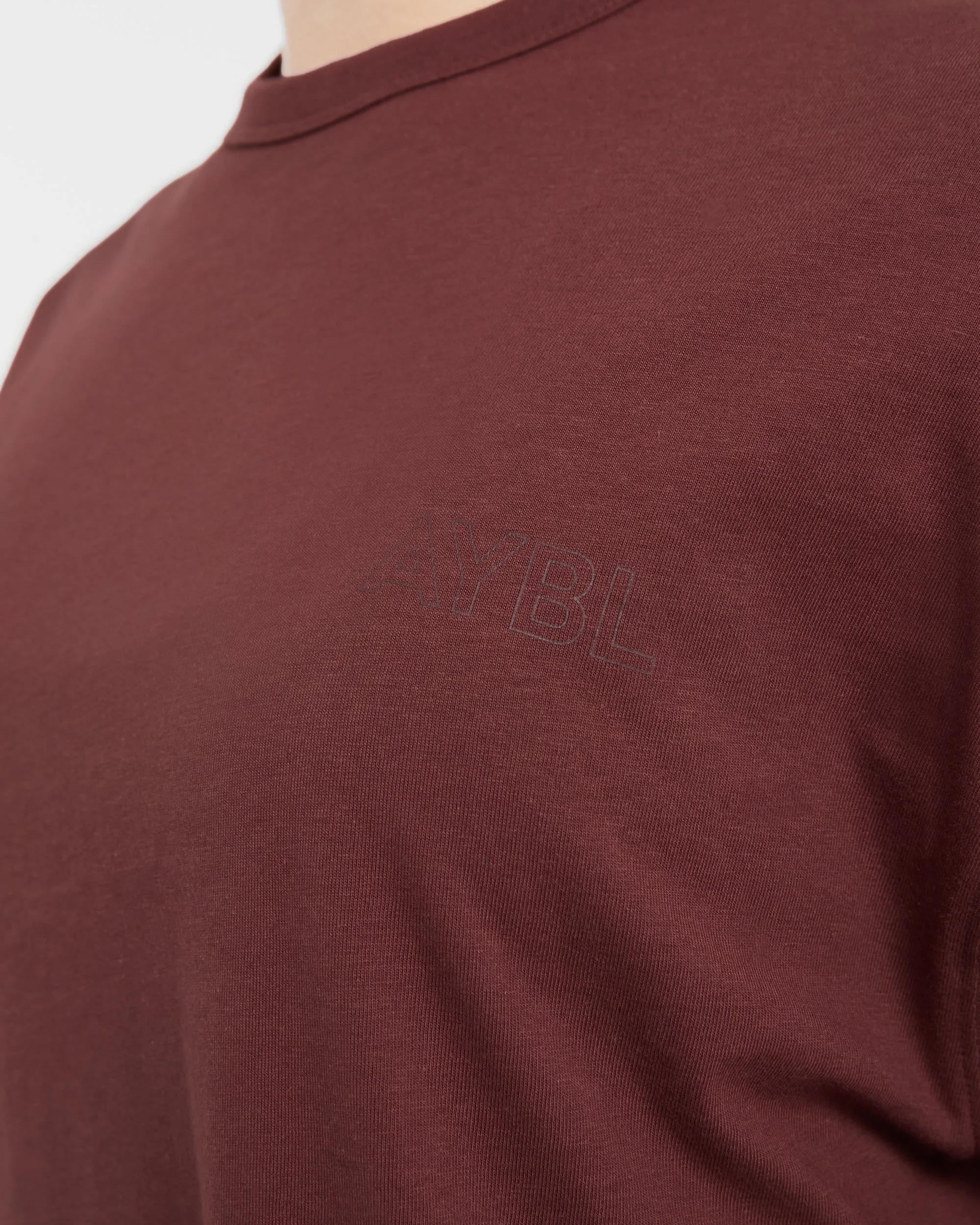AYBL Athletics Oversized T Shirt - Burgundy sold by AYBL product image thumbnail 5