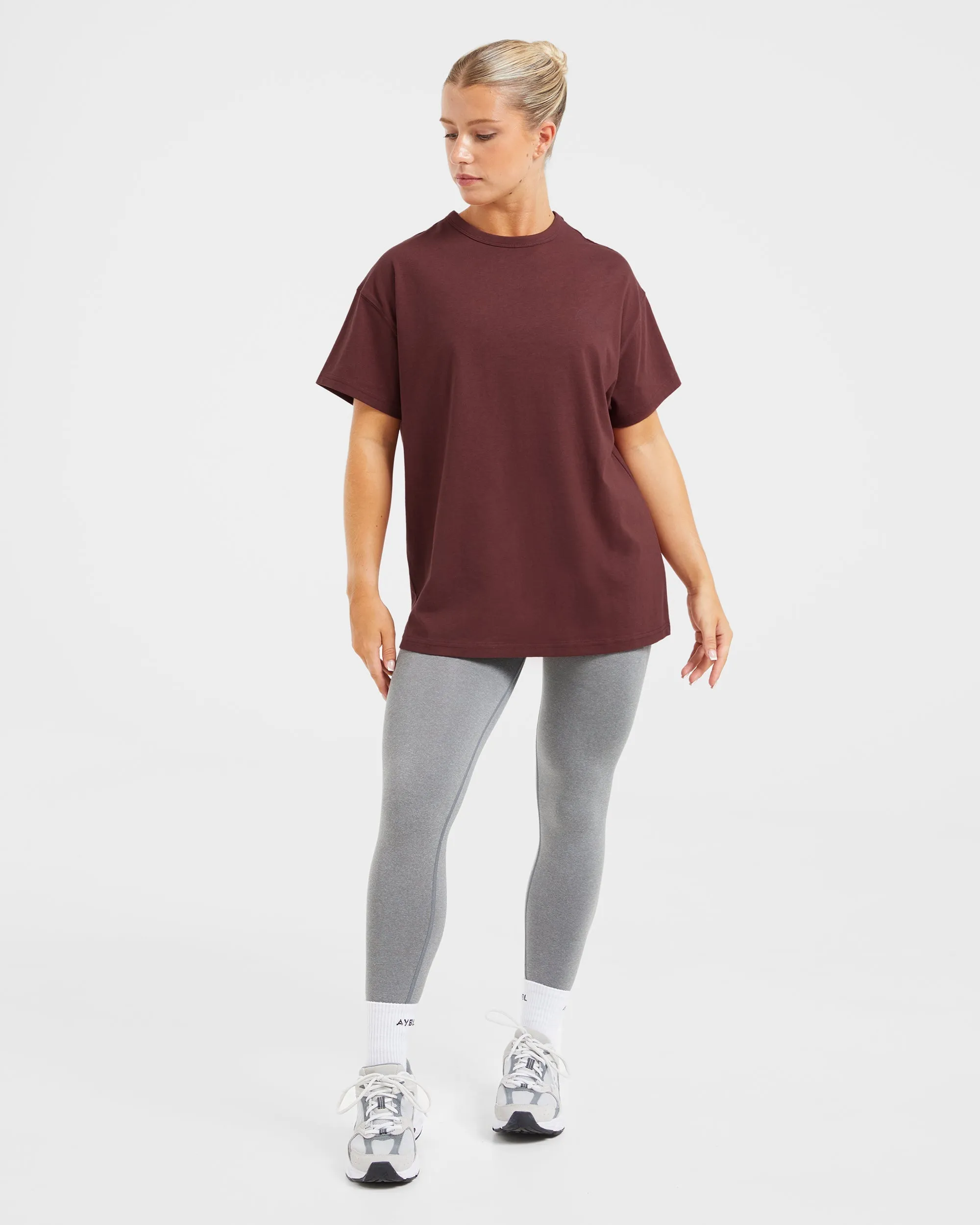 AYBL Athletics Oversized T Shirt - Burgundy sold by AYBL product image thumbnail 3