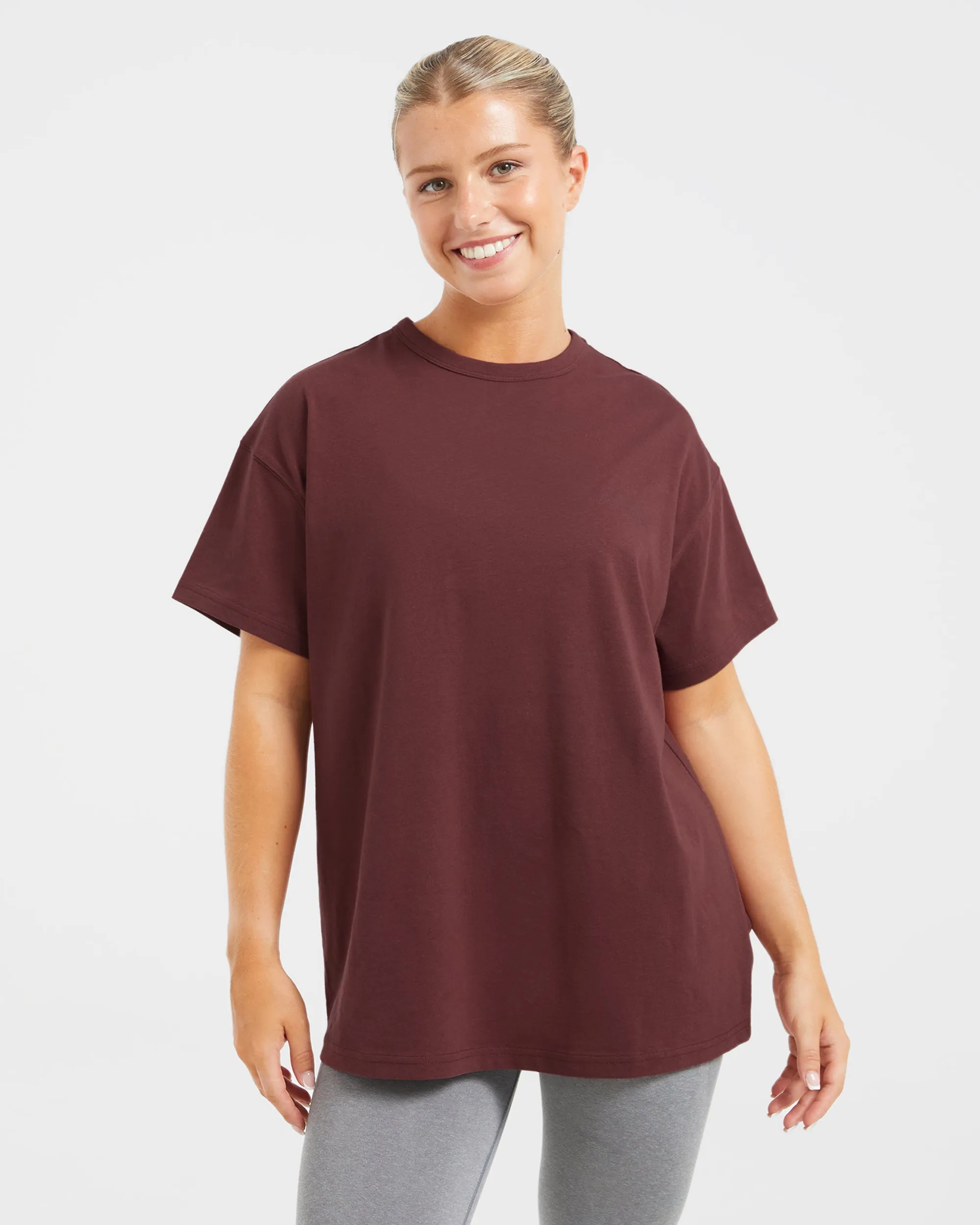 AYBL Athletics Oversized T Shirt - Burgundy sold by AYBL product image thumbnail 2