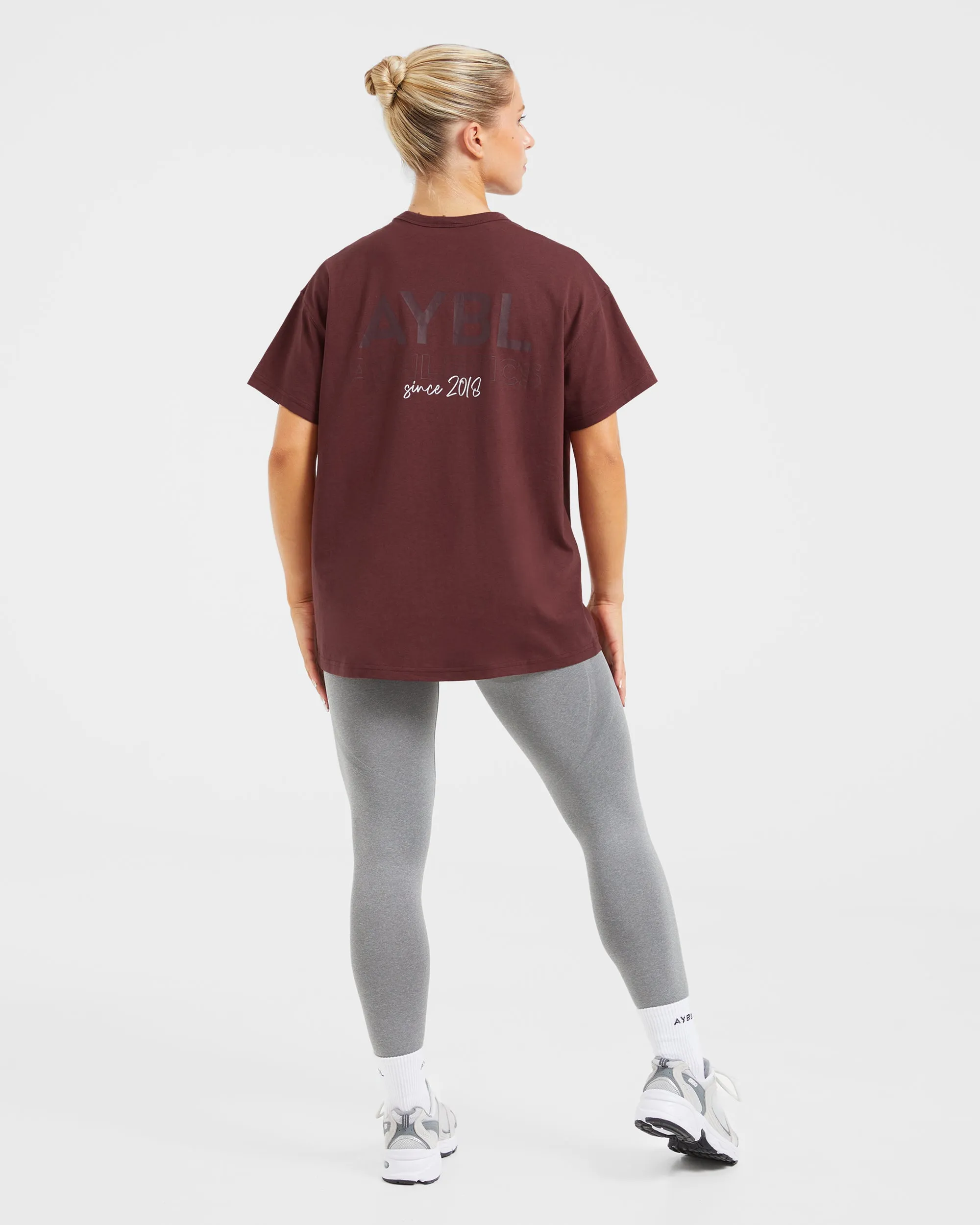 AYBL Athletics Oversized T Shirt - Burgundy sold by AYBL product image thumbnail 4