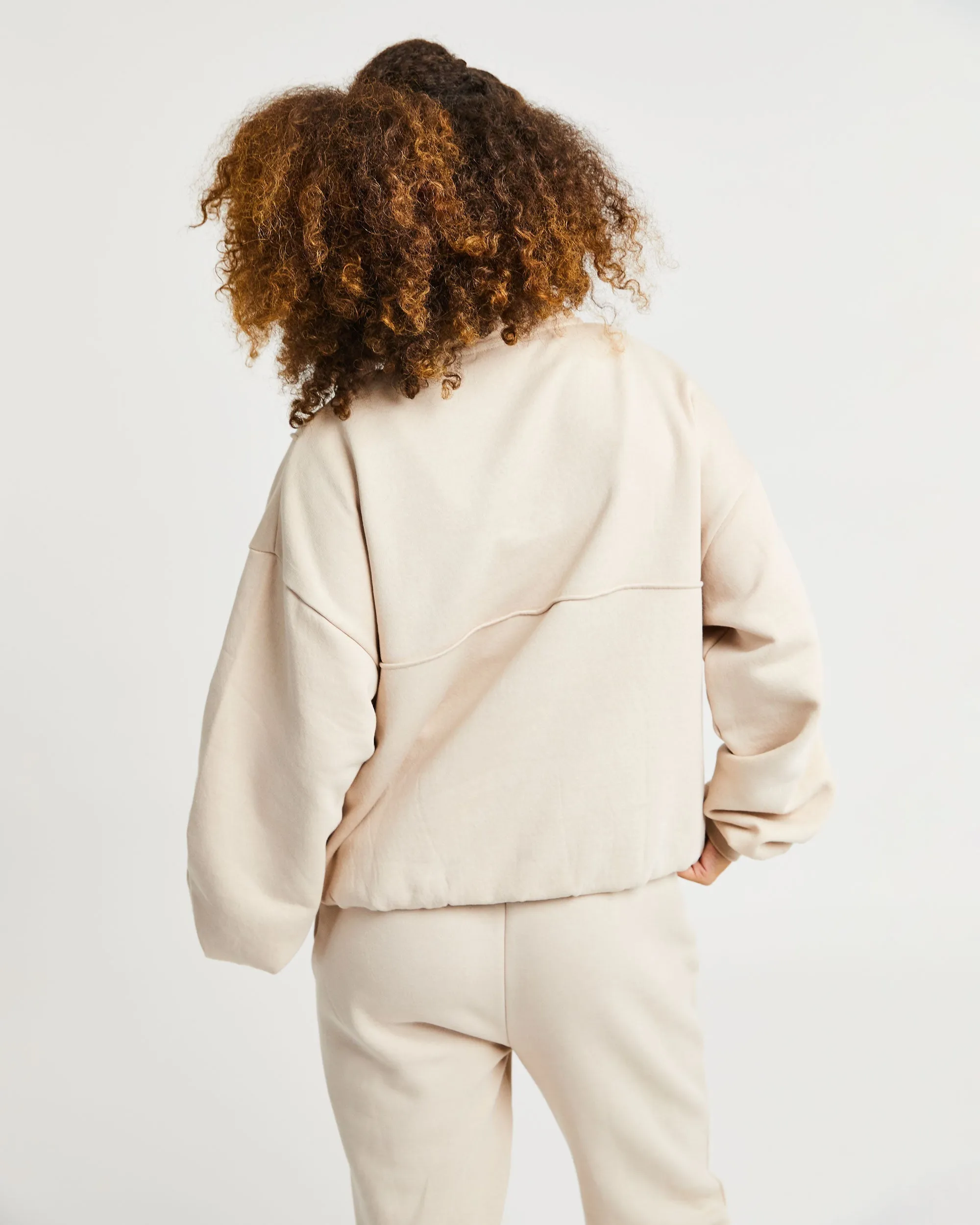 Luxe 1/2 Zip Pullover - Sand sold by AYBL product image thumbnail 2