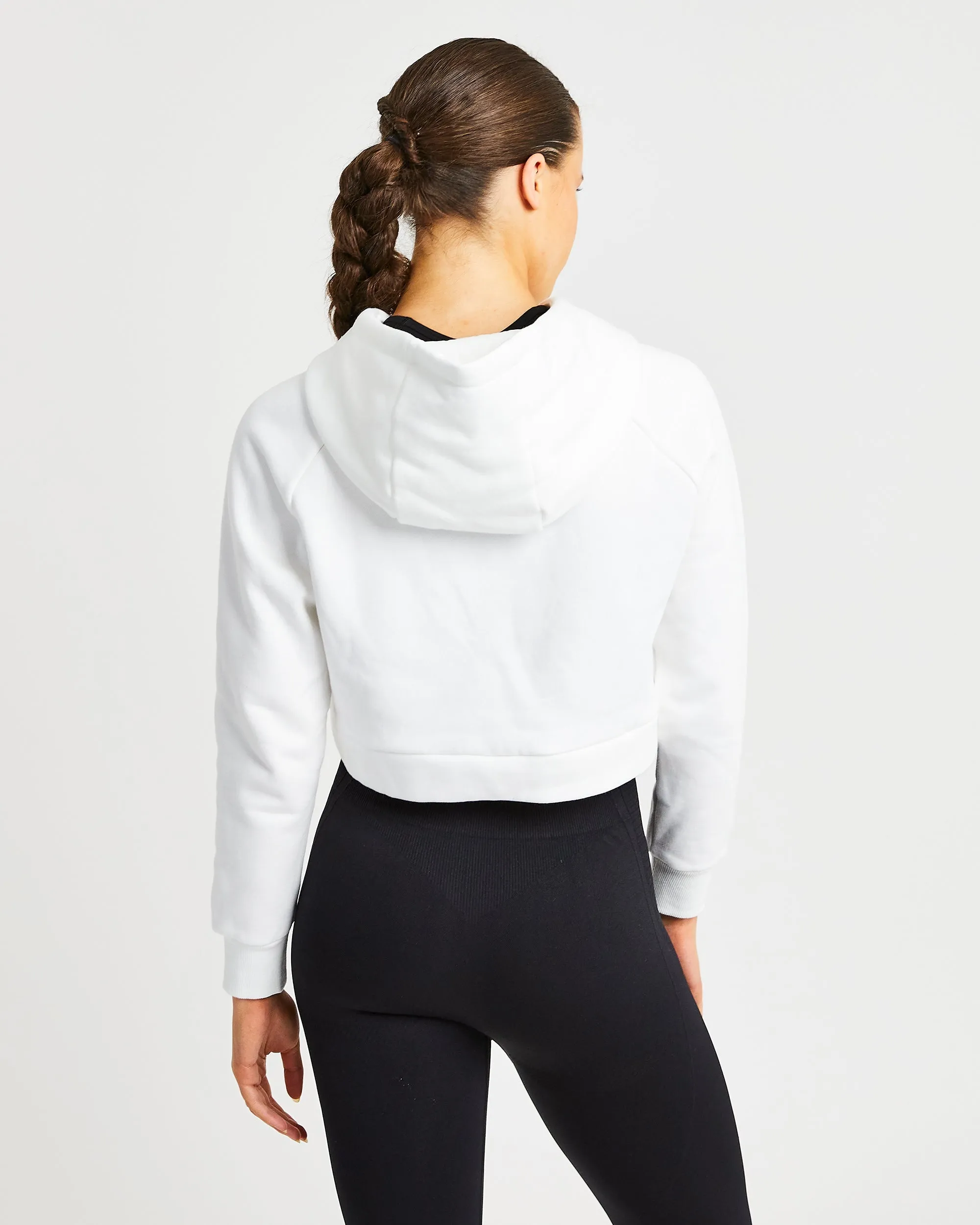 Staple Crop Hoodie - White sold by AYBL product image thumbnail 2