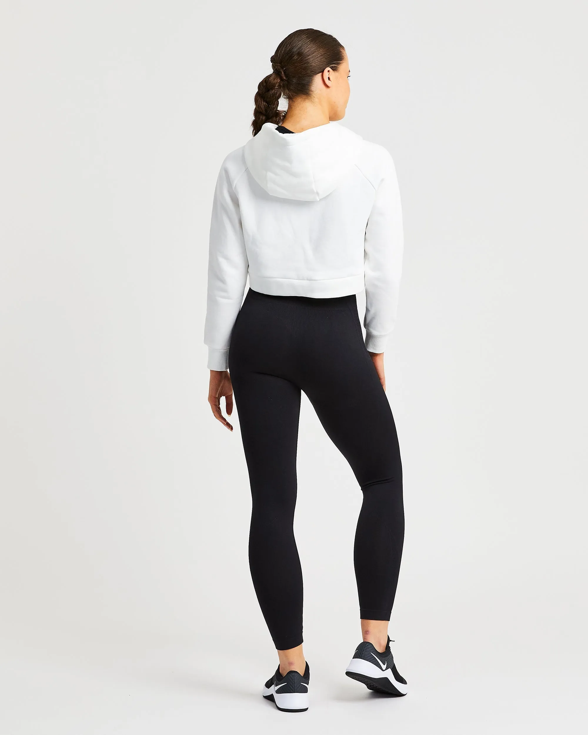 Staple Crop Hoodie - White sold by AYBL product image thumbnail 4