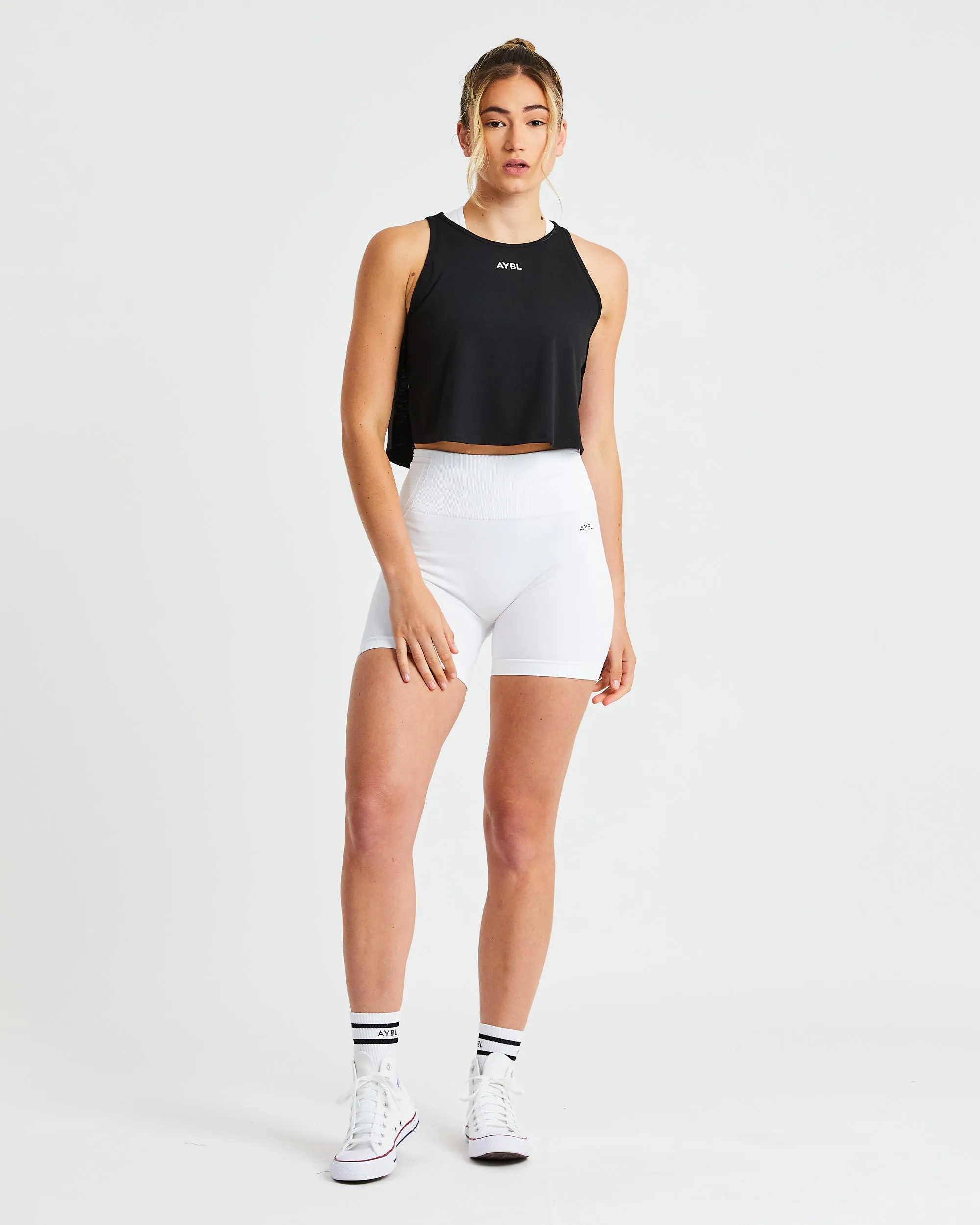 Strive Crop Vest - Black sold by AYBL product image thumbnail 3