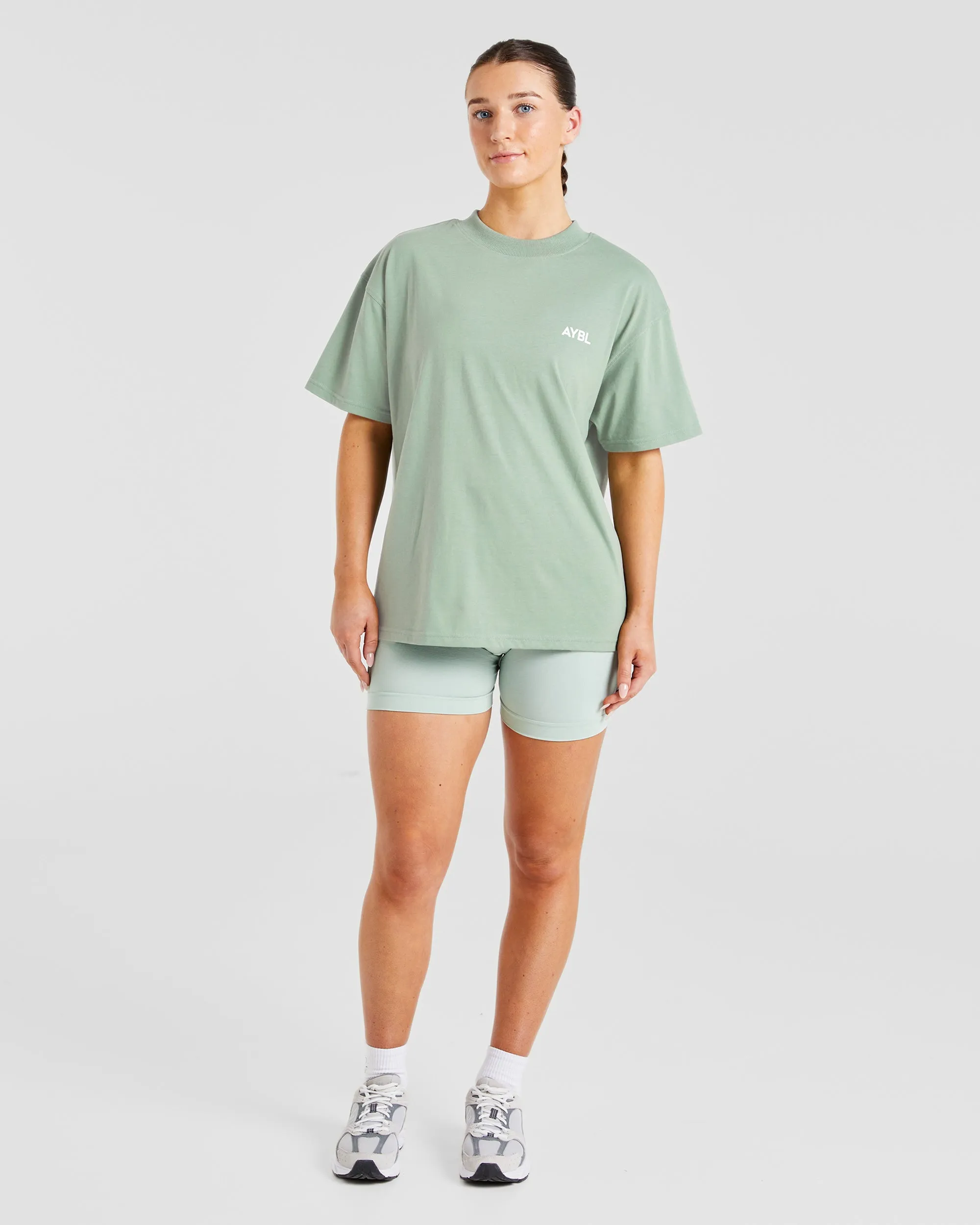 AYBL Club Oversized T Shirt - Olive sold by AYBL product image thumbnail 3