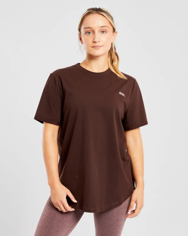 Everyday Relaxed T Shirt - Brown sold by AYBL