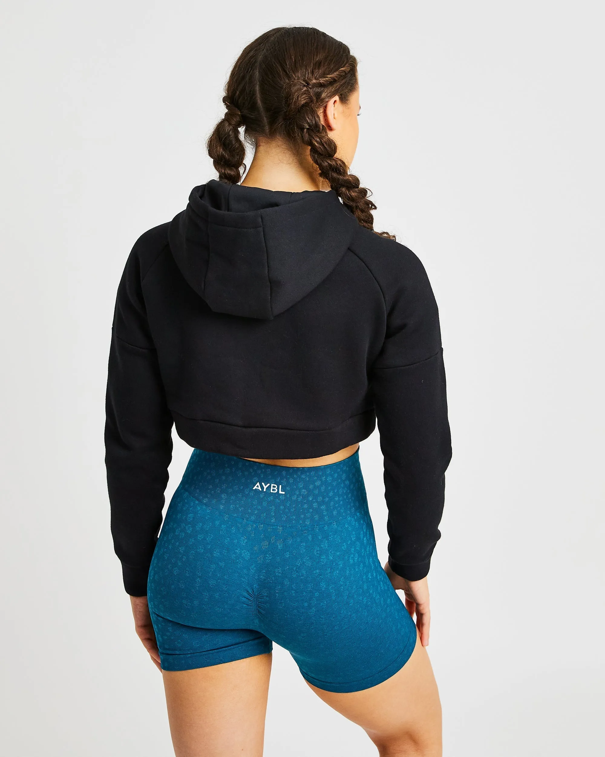 Beyond Crop Zip Hoodie - Black sold by AYBL product image thumbnail 2
