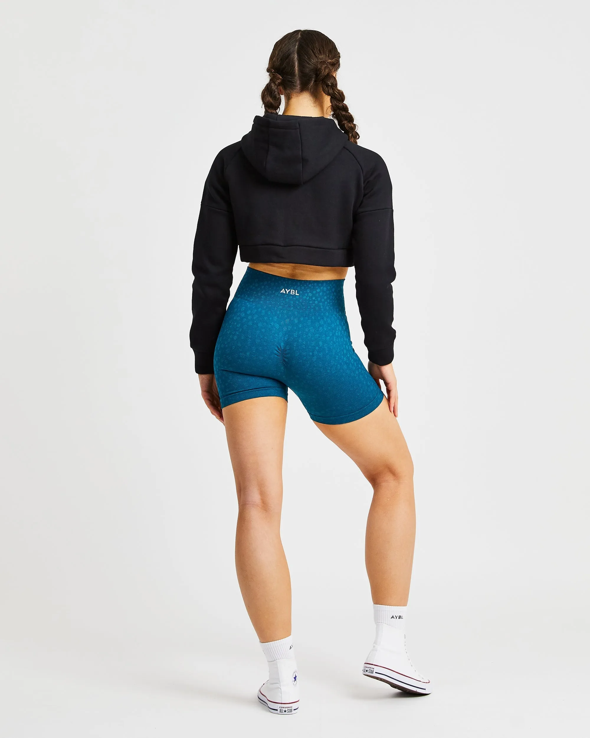 Beyond Crop Zip Hoodie - Black sold by AYBL product image thumbnail 4