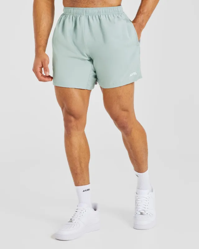Core 5" Shorts - Washed Sage sold by AYBL
