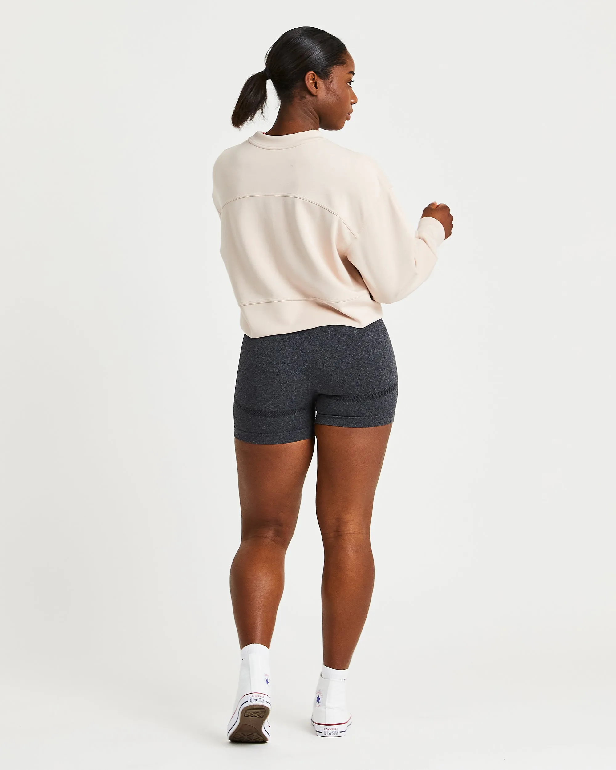 Oversized Crop Jumper - Cream sold by AYBL product image thumbnail 4