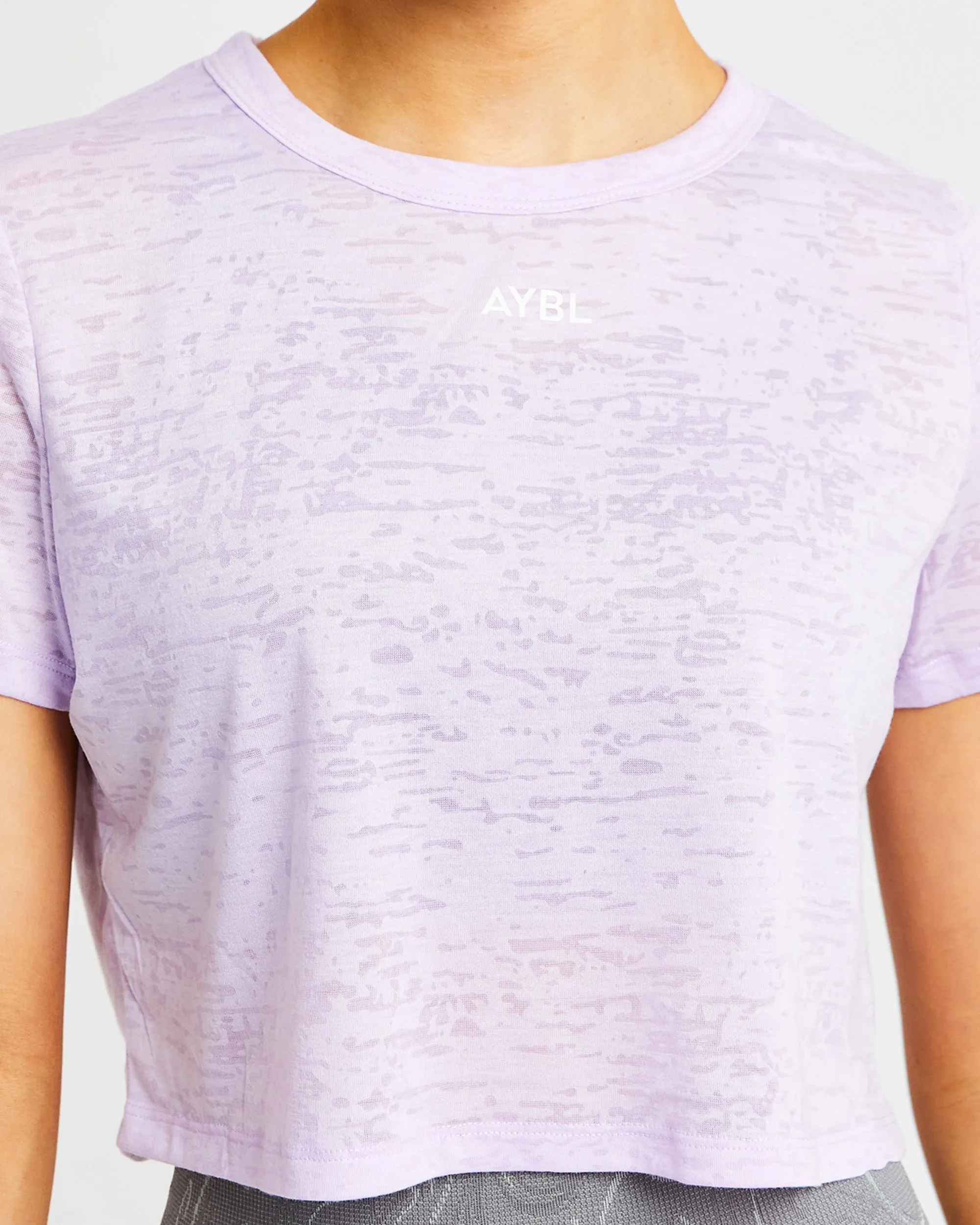 Velocity Crop T Shirt - Lilac sold by AYBL product image thumbnail 5