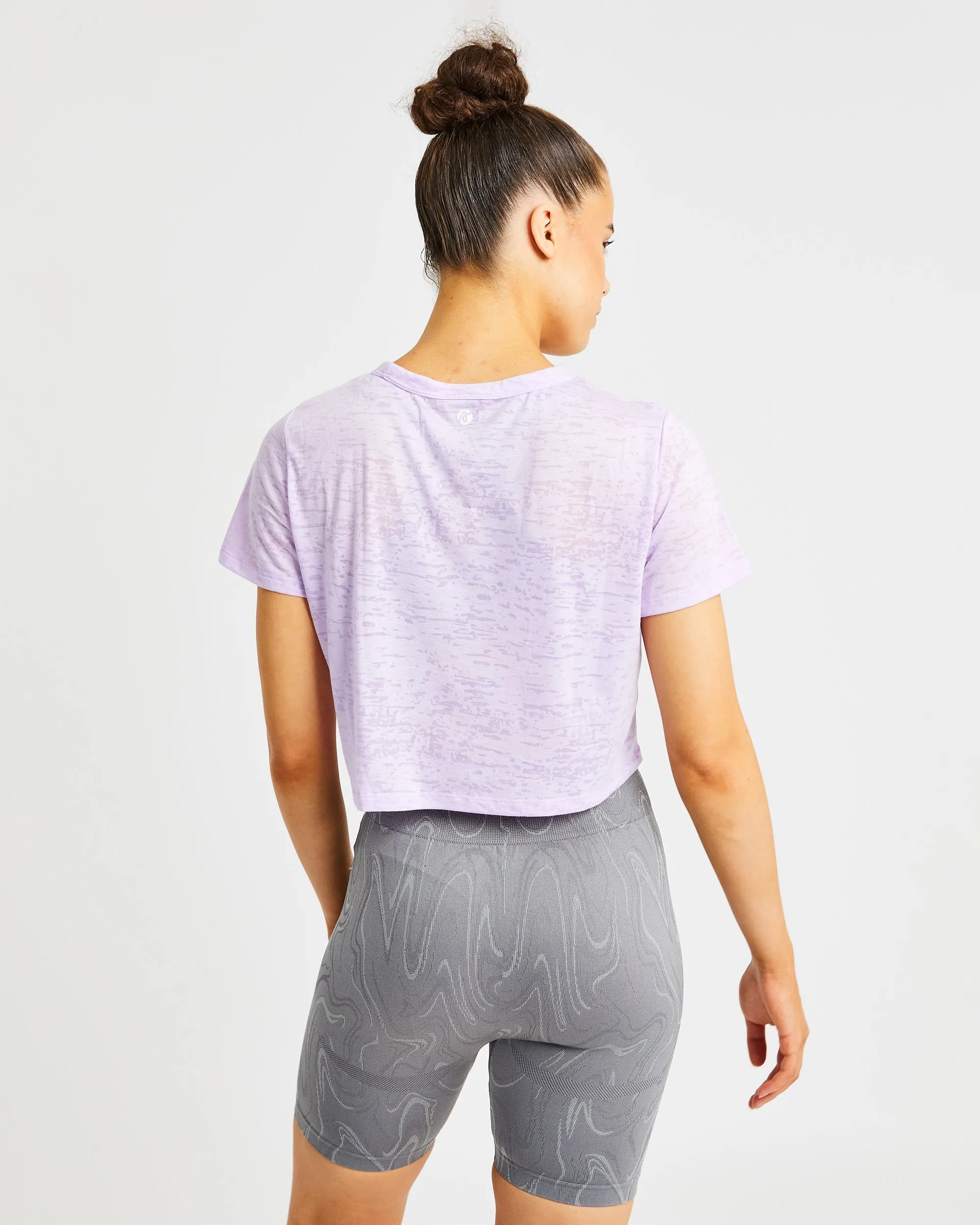 Velocity Crop T Shirt - Lilac sold by AYBL product image thumbnail 2