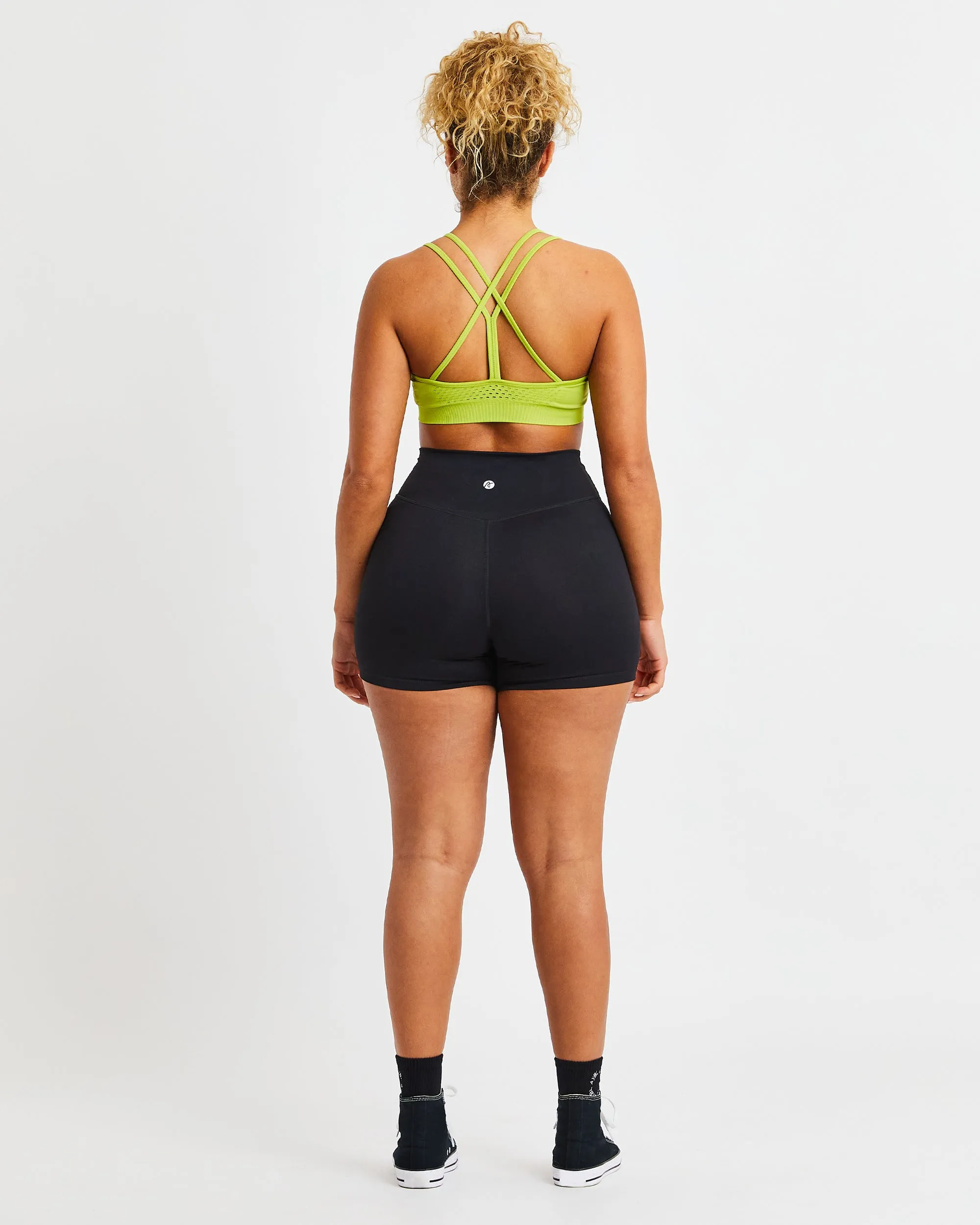 Essential Seamless Strappy Sports Bra - Lime Green sold by AYBL product image thumbnail 4