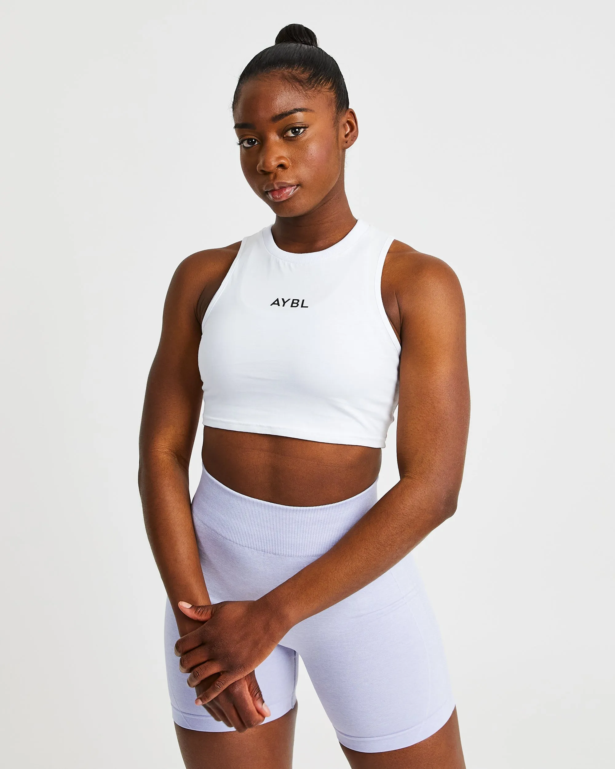 Training Crop Vest - White sold by AYBL