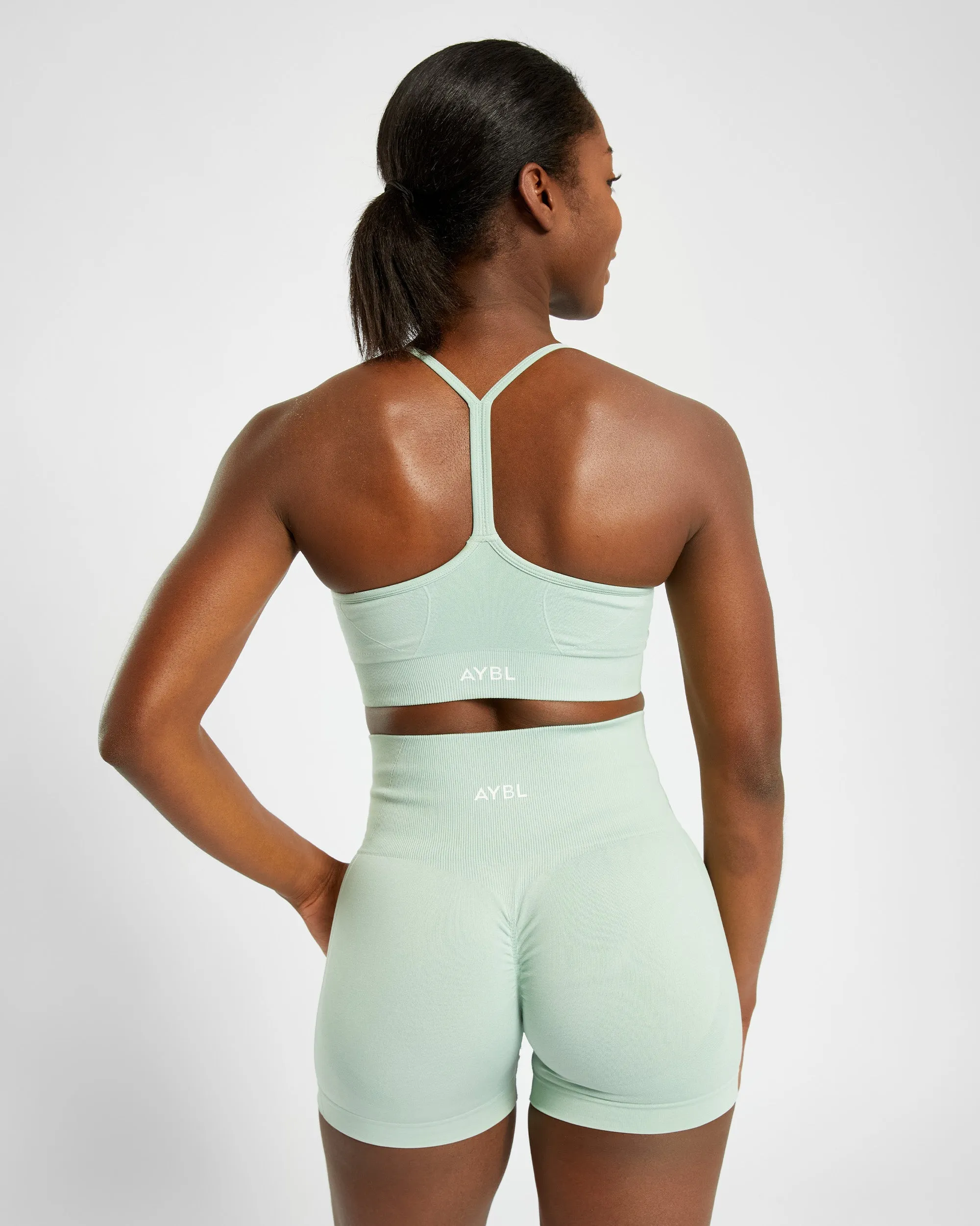 Empower Seamless Sports Bra - Spring Green Marl sold by AYBL product image thumbnail 2