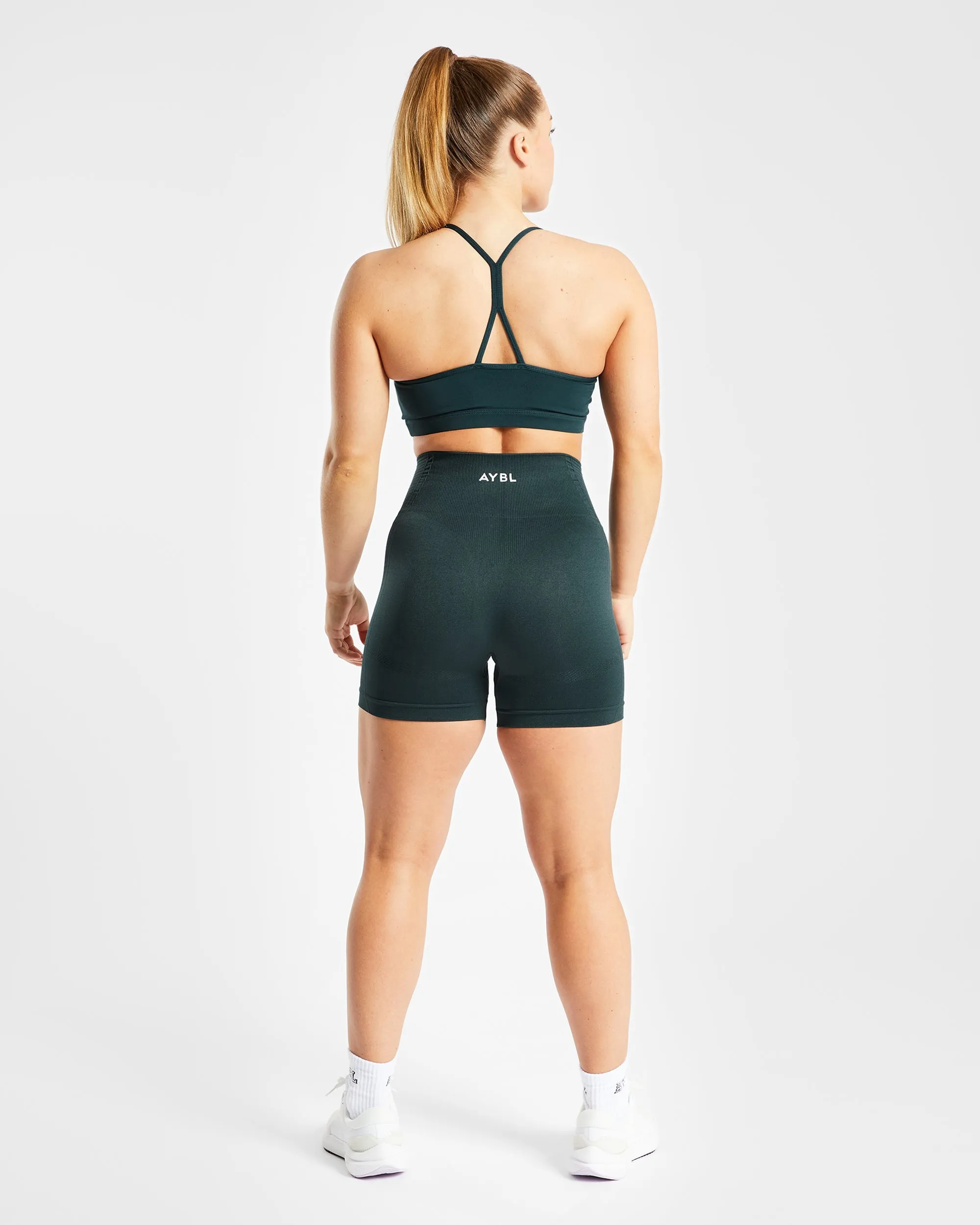Essential Ruched Sports Bra - Forest Green sold by AYBL product image thumbnail 4