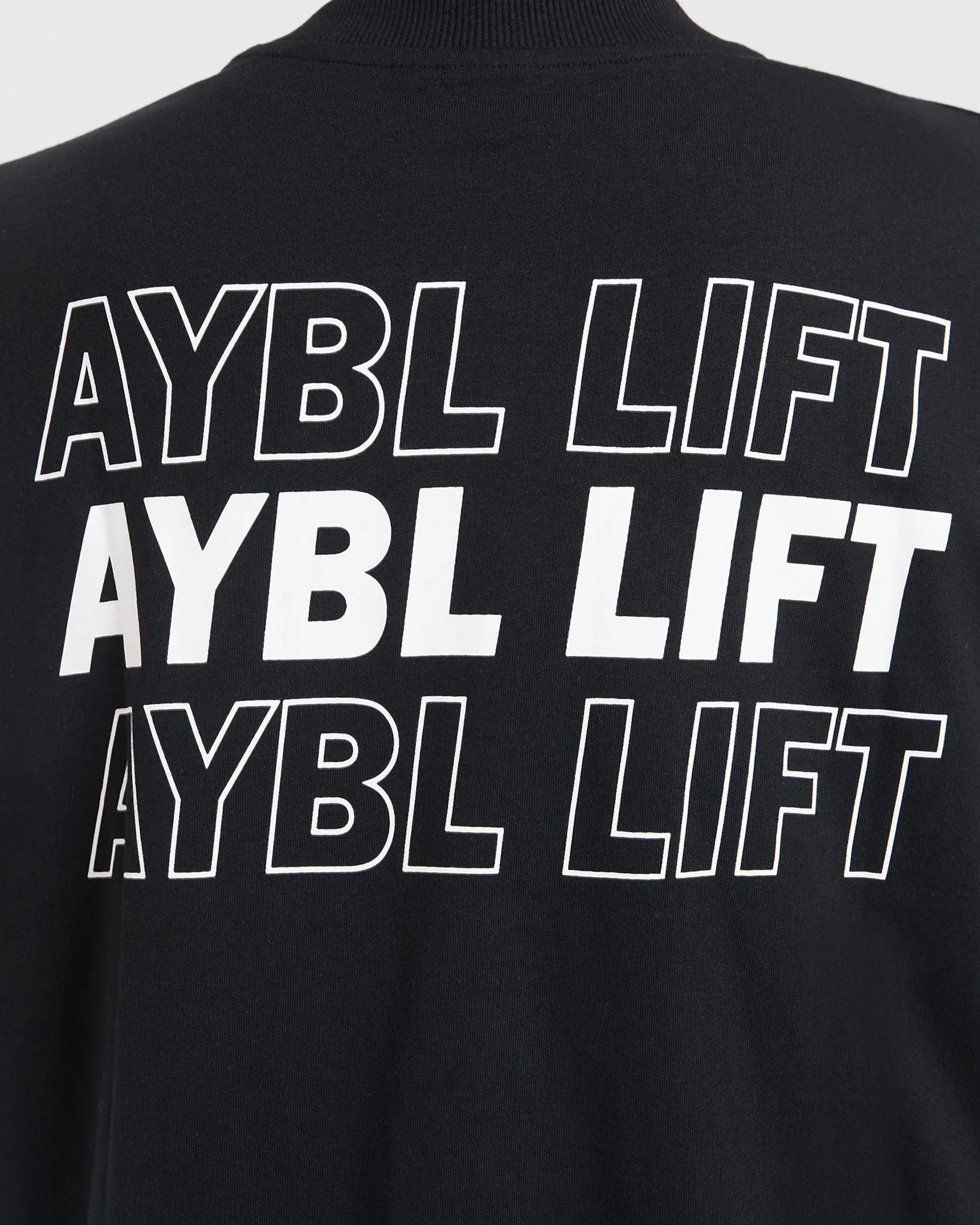 AYBL Lift Italic Oversized T Shirt - Black sold by AYBL product image thumbnail 5