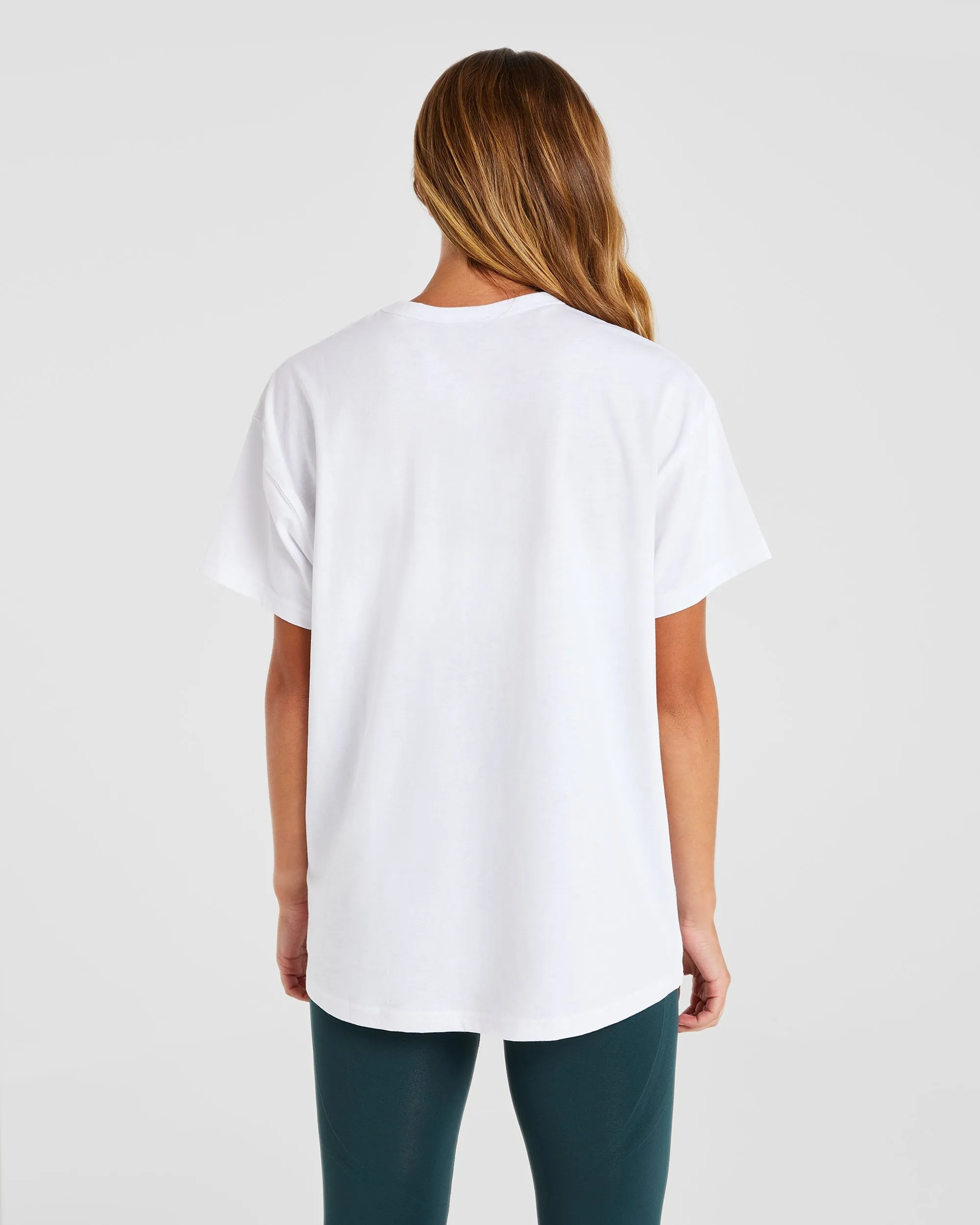 Athletics 18 Oversized T Shirt - White/Dark Green sold by AYBL product image thumbnail 2