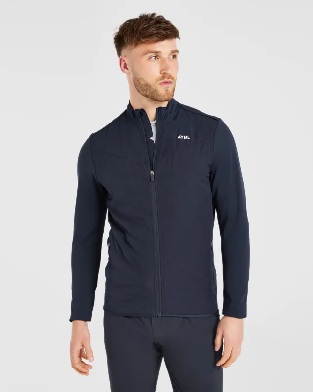 Performance Hybrid Jacket - Navy sold by AYBL