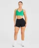 Essential Crossback Sports Bra - Emerald Green sold by AYBL