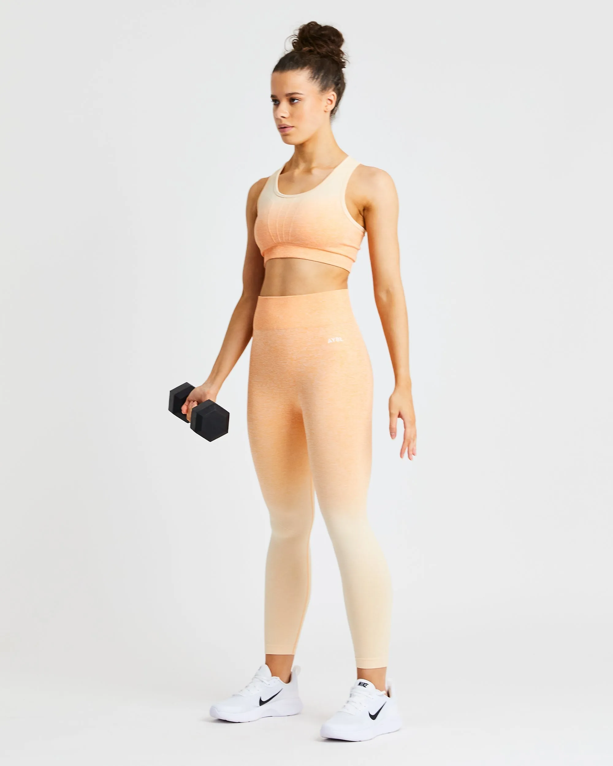 Pulse Ombré Seamless Leggings - Orange sold by AYBL product image thumbnail 5
