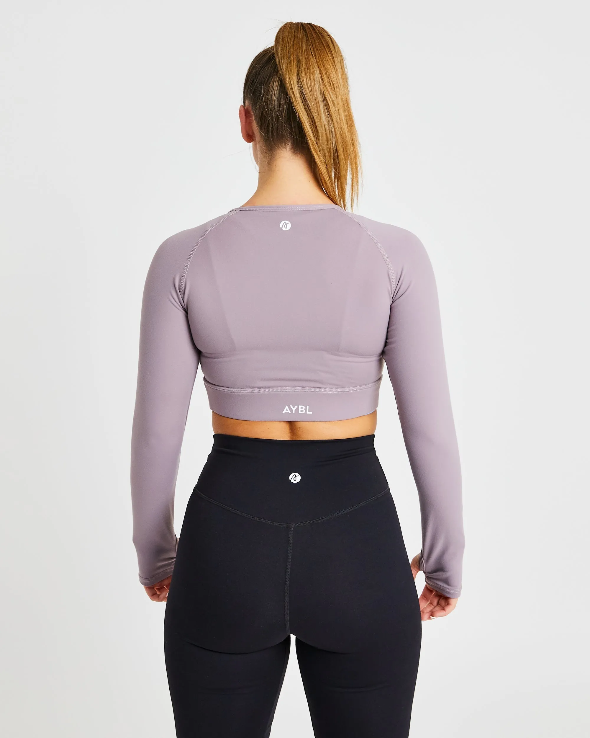 Core Long Sleeve Crop Top - Lavender sold by AYBL product image thumbnail 2