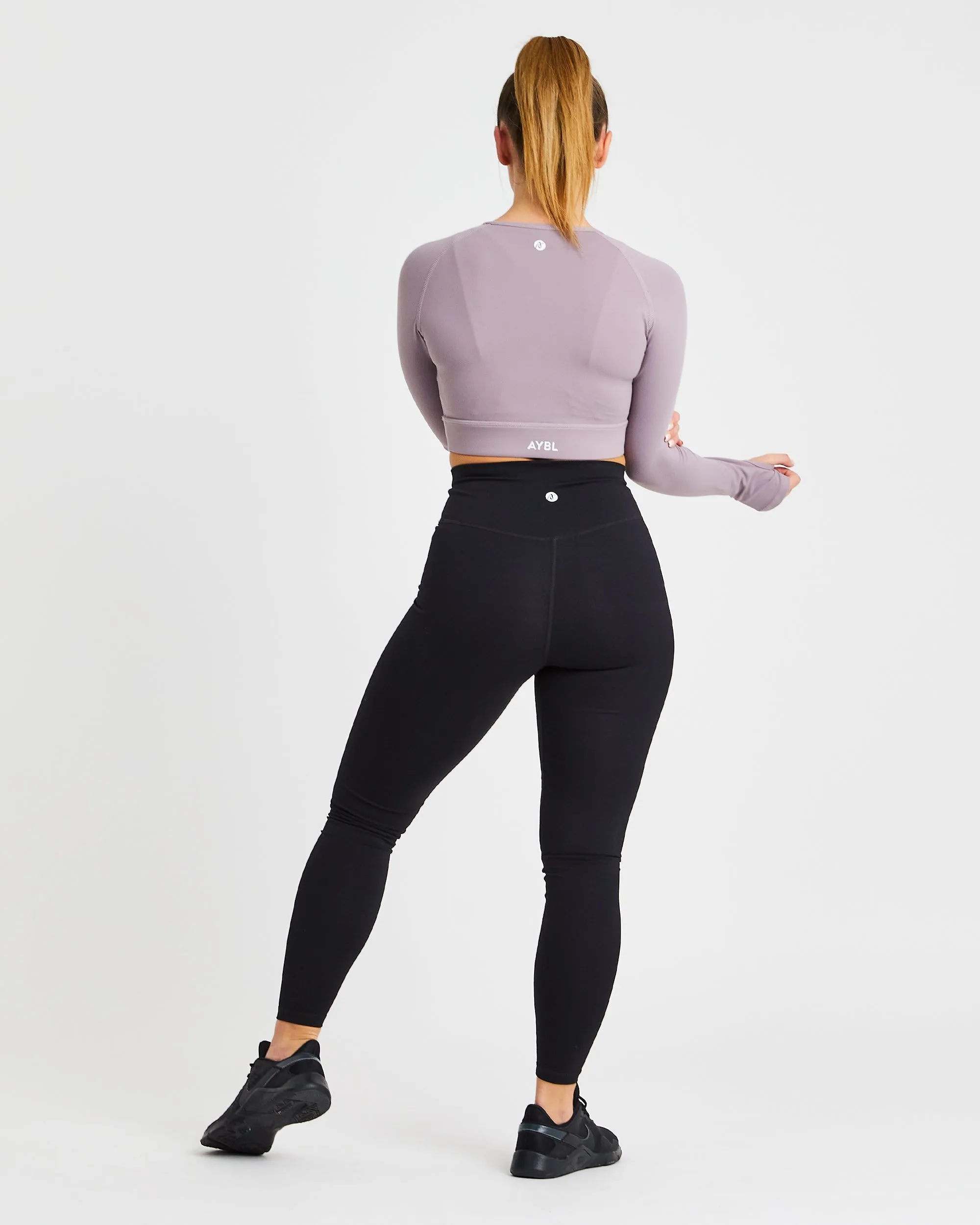 Core Long Sleeve Crop Top - Lavender sold by AYBL product image thumbnail 4
