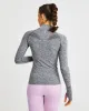 Motion Seamless 1/2 Zip Pullover - Grey Marl sold by AYBL
