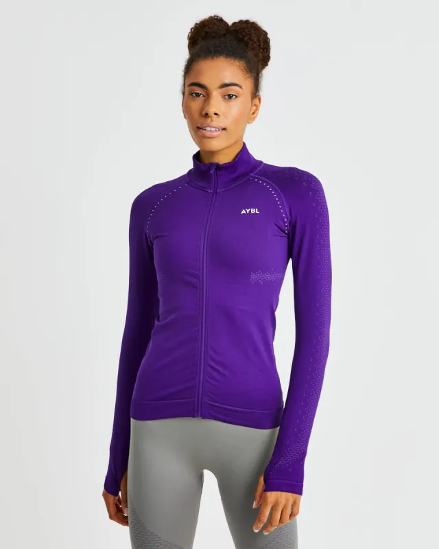 Ignite Seamless Zip Jacket - Electric Purple sold by AYBL