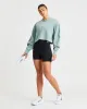 Oversized Crop Jumper - Sage Green sold by AYBL