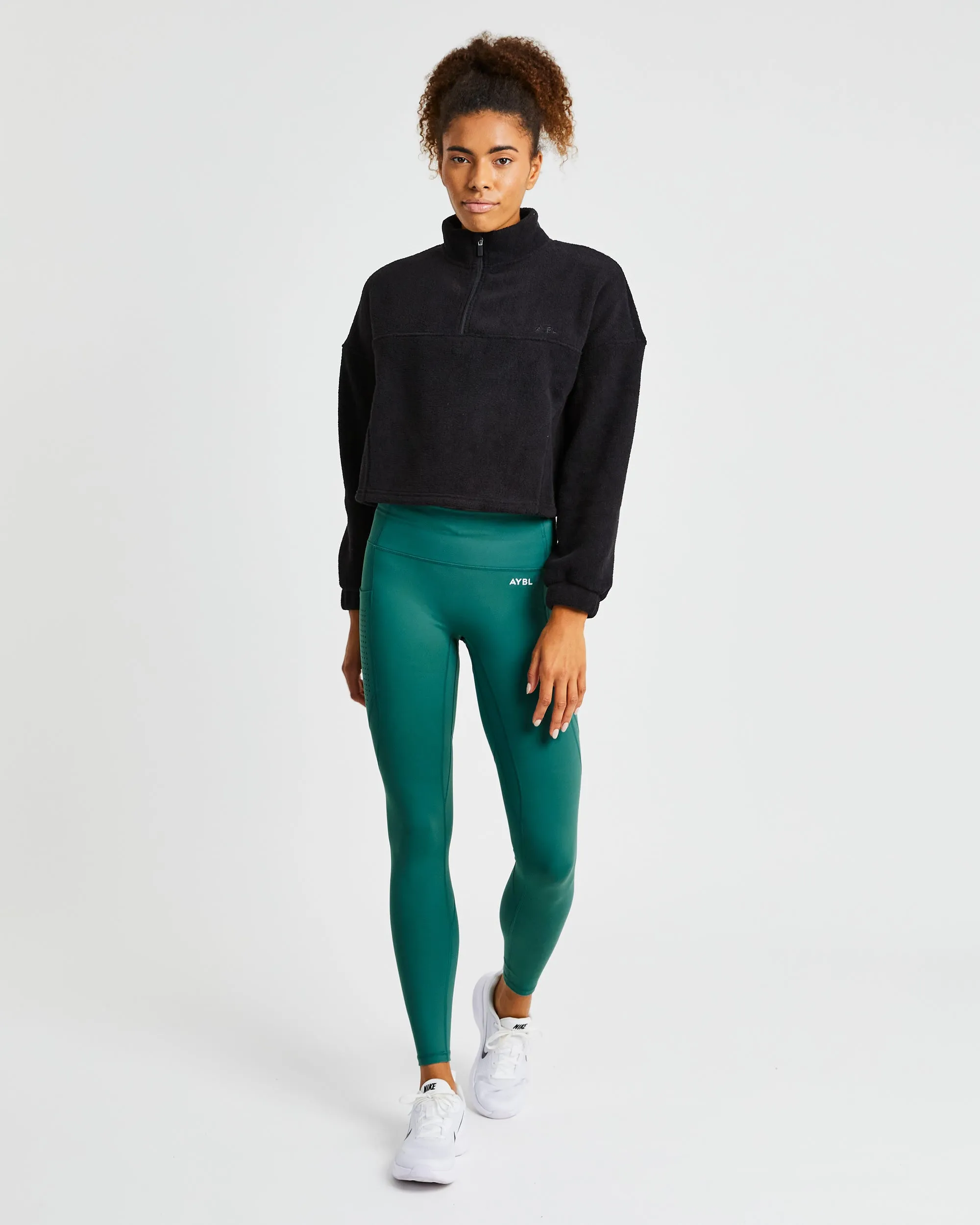 Effortless Oversized Crop Fleece - Black sold by AYBL product image thumbnail 3