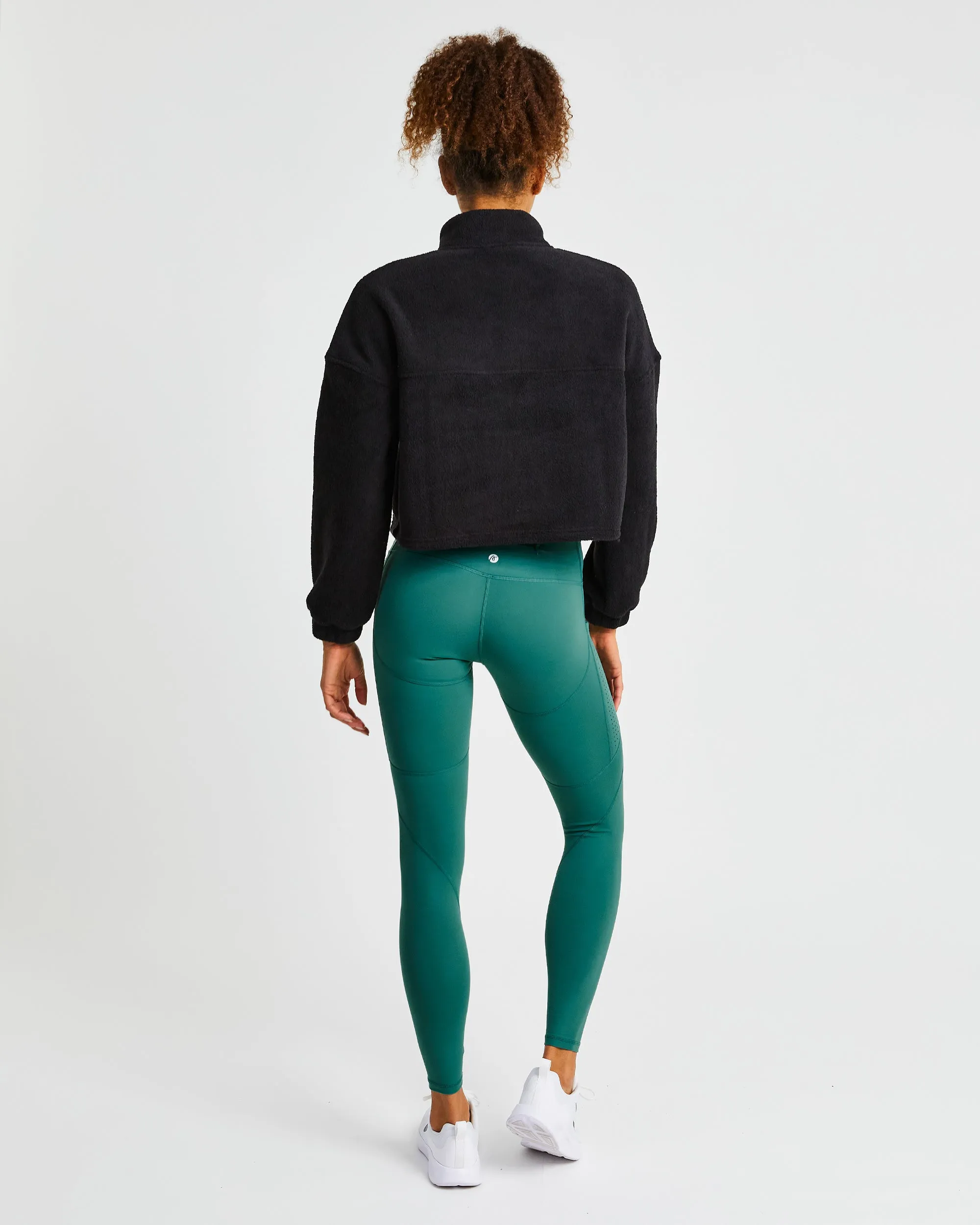 Effortless Oversized Crop Fleece - Black sold by AYBL product image thumbnail 4