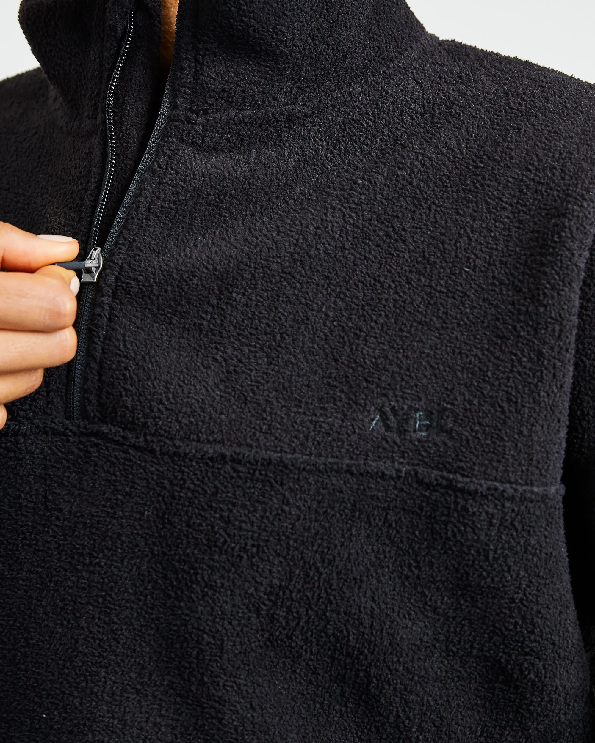 Effortless Oversized Crop Fleece - Black sold by AYBL product image thumbnail 5