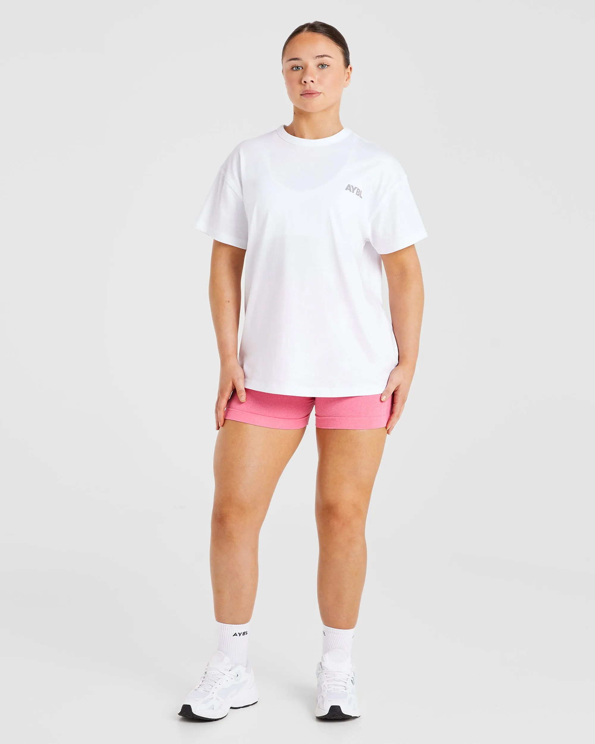 Athletics Club Oversized T Shirt - White/Grey sold by AYBL product image thumbnail 4