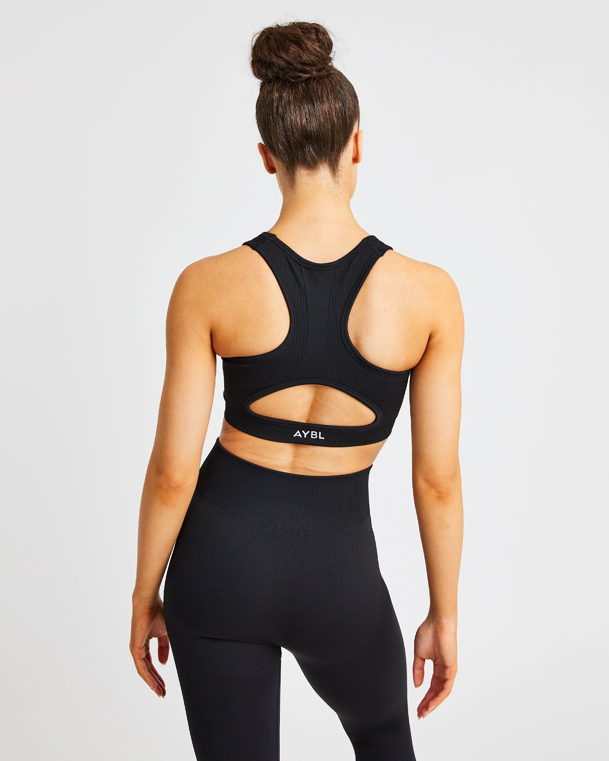 Pulse Seamless Sports Bra - Black sold by AYBL product image thumbnail 2