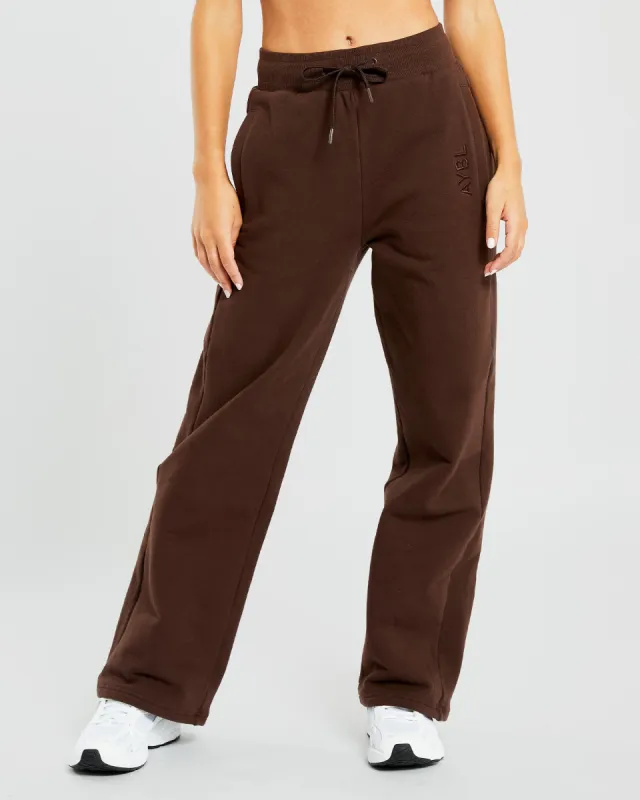 Everyday Relaxed Straight Leg Joggers - Brown sold by AYBL