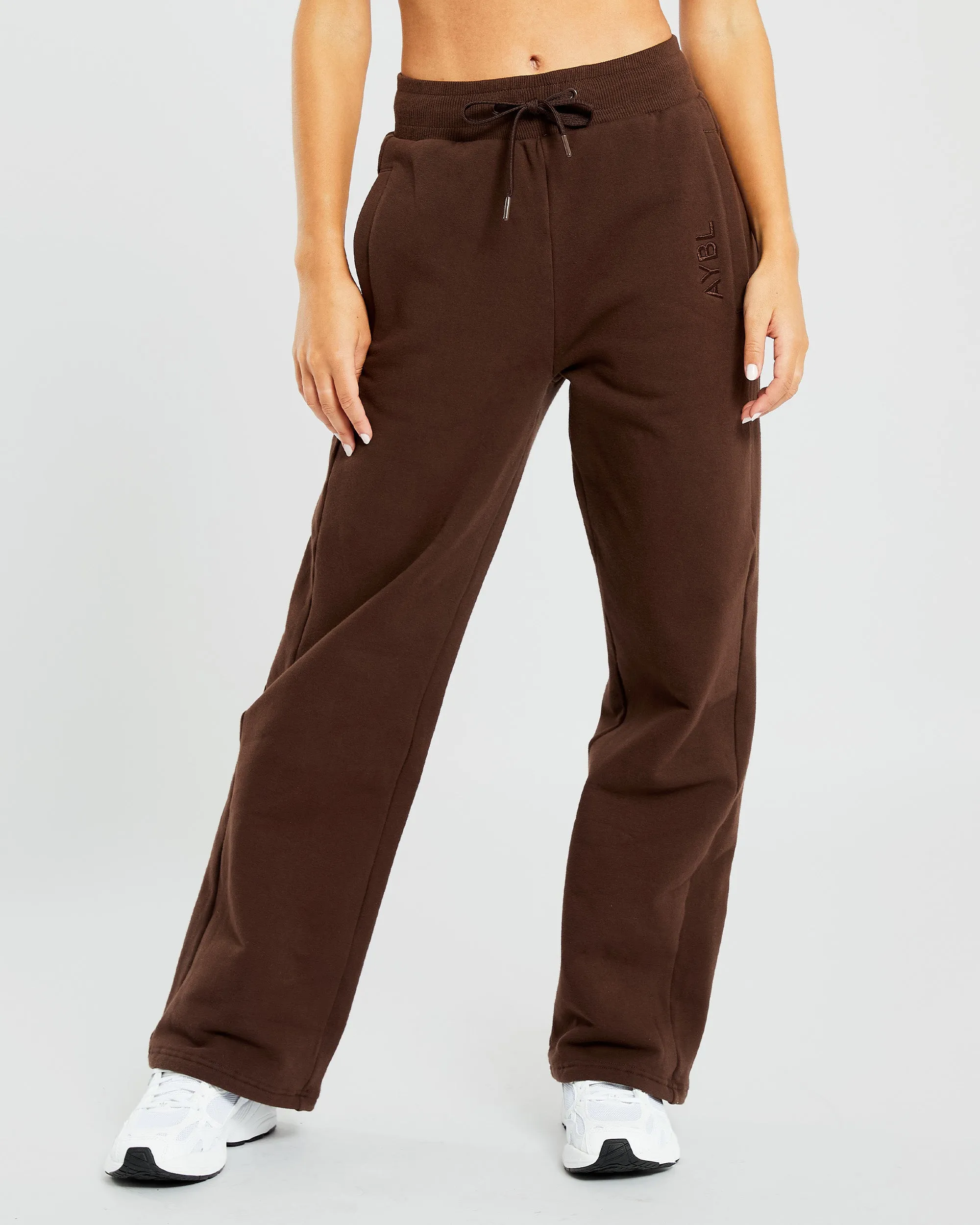 Everyday Relaxed Straight Leg Joggers - Brown sold by AYBL