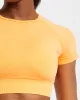 Empower Seamless Crop Top - Orange Marl sold by AYBL