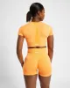 Empower Seamless Crop Top - Orange Marl sold by AYBL