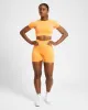 Empower Seamless Crop Top - Orange Marl sold by AYBL