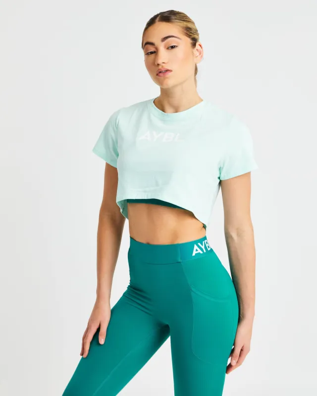 Crop T Shirt - Mint Green sold by AYBL