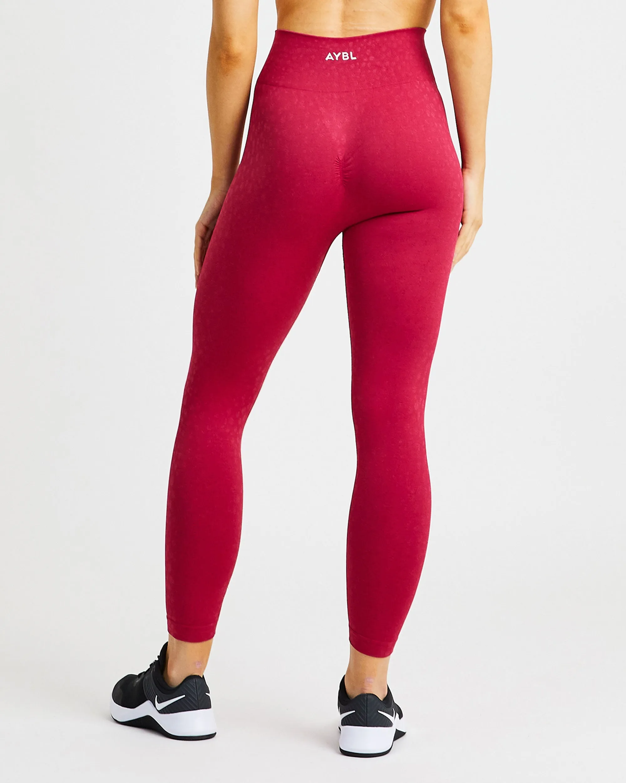Evolve Speckle Seamless Leggings - Raspberry sold by AYBL product image thumbnail 2