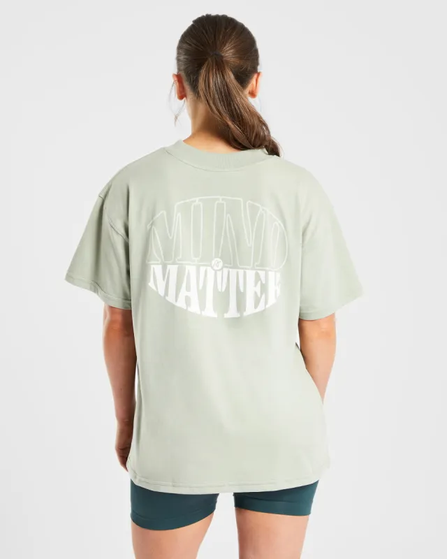 Mind Over Matter Oversized T Shirt - Green sold by AYBL