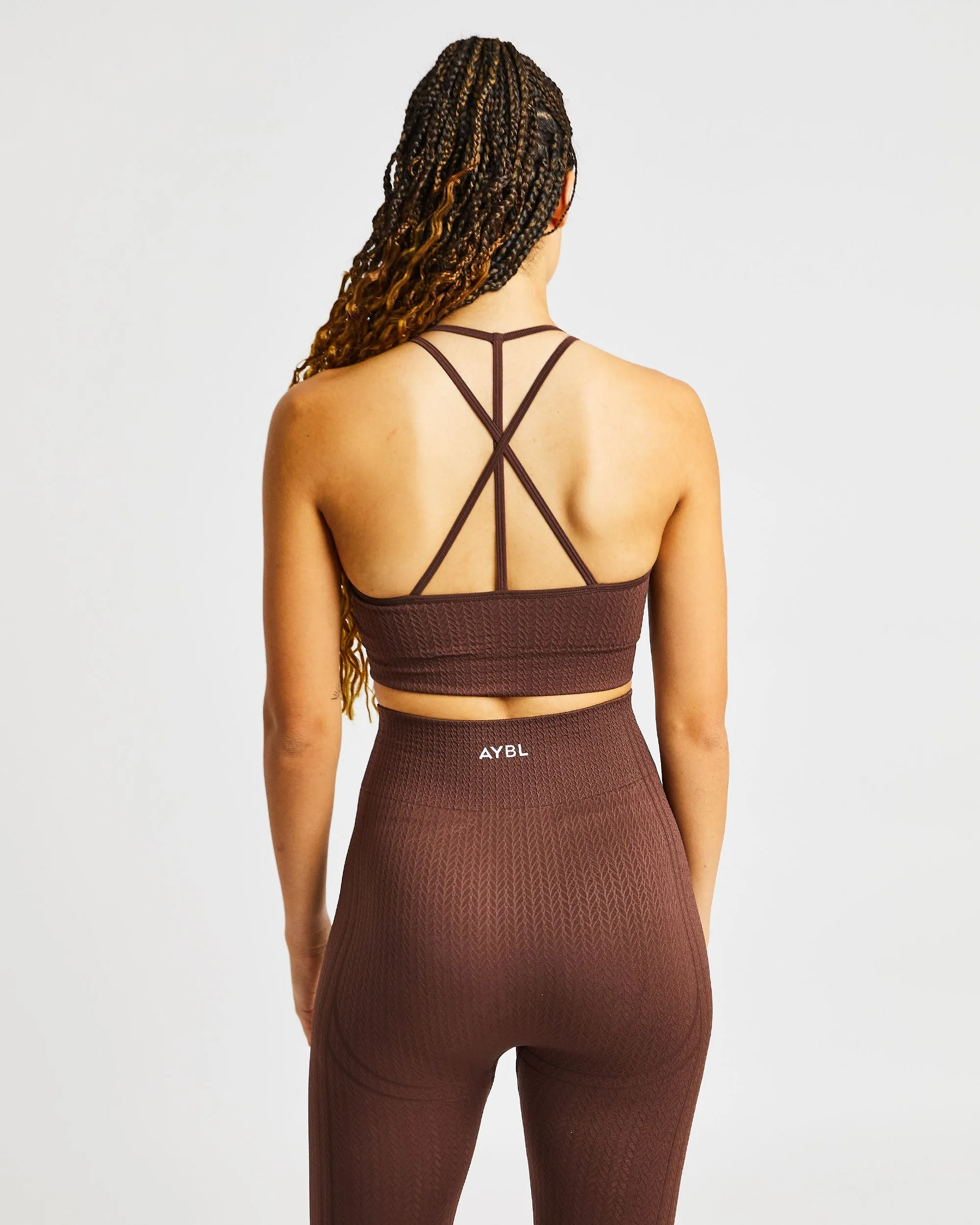 Luxe Seamless Crop Tank Top - Brown sold by AYBL product image thumbnail 2